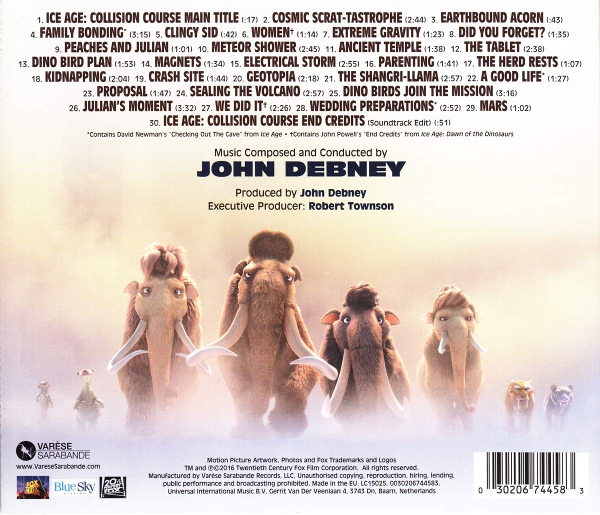 Ice Age: Collision Course Original Motion Picture Soundtrack - Perfect for Movie Nights & Family Entertainment