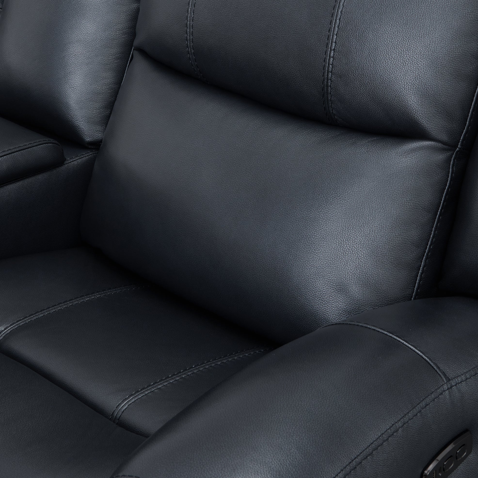 Premium Cozura Leather Power Recliner Chair - Roundhill Furniture Electric Massage Recliner with USB Charging & Cup Holders - Perfect for Living Room, Home Theater & Man Cave Relaxation