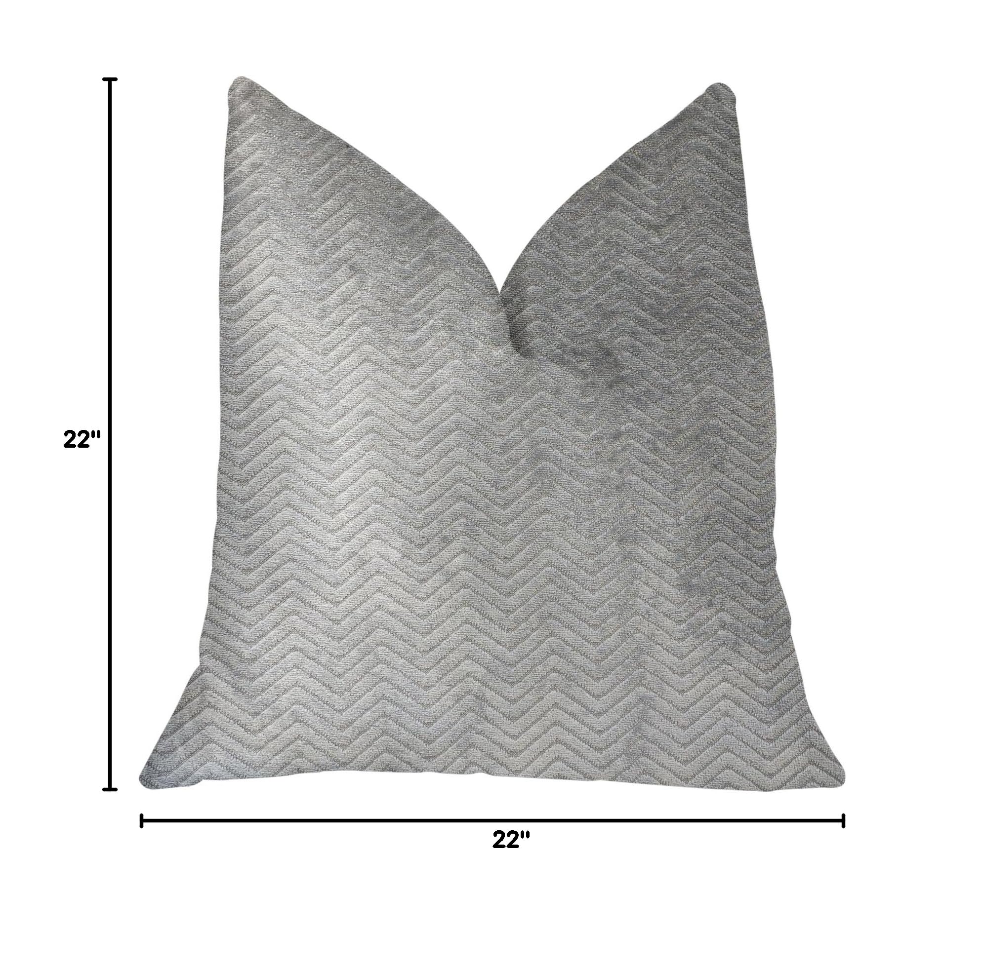 Plutus Silver Moon Luxury Throw Pillow 22x22 Inches - Soft Decorative Cushion for Sofa, Bed & Home Decor - Premium Square Pillow Cover for Living Room, Bedroom & Nursery