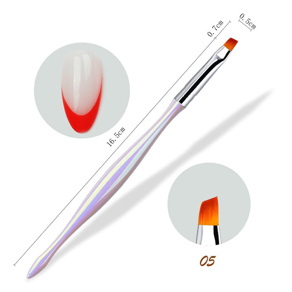 Professional Nail Art Brush Set - Aurora Series for Acrylic, Gel & Nail Design | Perfect for Home Manicure, Salon & DIY Nail Art