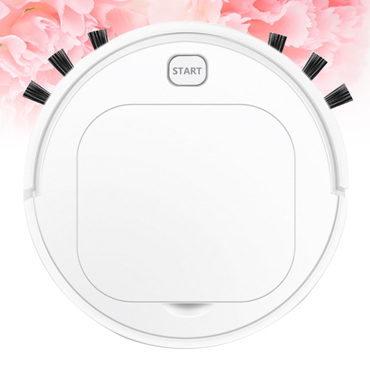 IMIKEYA Rechargeable Robotic Vacuum Cleaner for Hard-to-Reach Areas - Low Noise, Long-Lasting Performance - Ideal for Home, Dorm, Office & Pet Hair Cleaning (White)