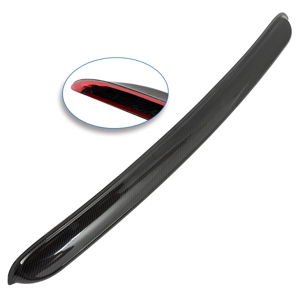 Carbon Fiber Rear Roof Spoiler for Dodge Challenger 2008-2021 - Glossy Black Rear Window Roof Top Spoiler Wing - Enhances Aerodynamics & Sporty Look for Street Racing & Car Shows