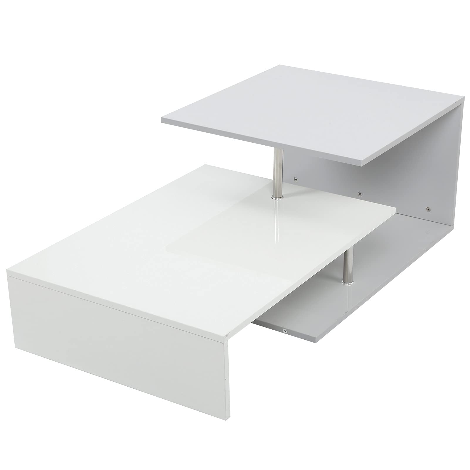 Modern Coffee Table - Mid Century Tea Table & Side Table for Living Room, Bedroom, Office - Stylish & Functional Home Decor Furniture - Perfect for Small Spaces, Apartments & Coffee Lovers