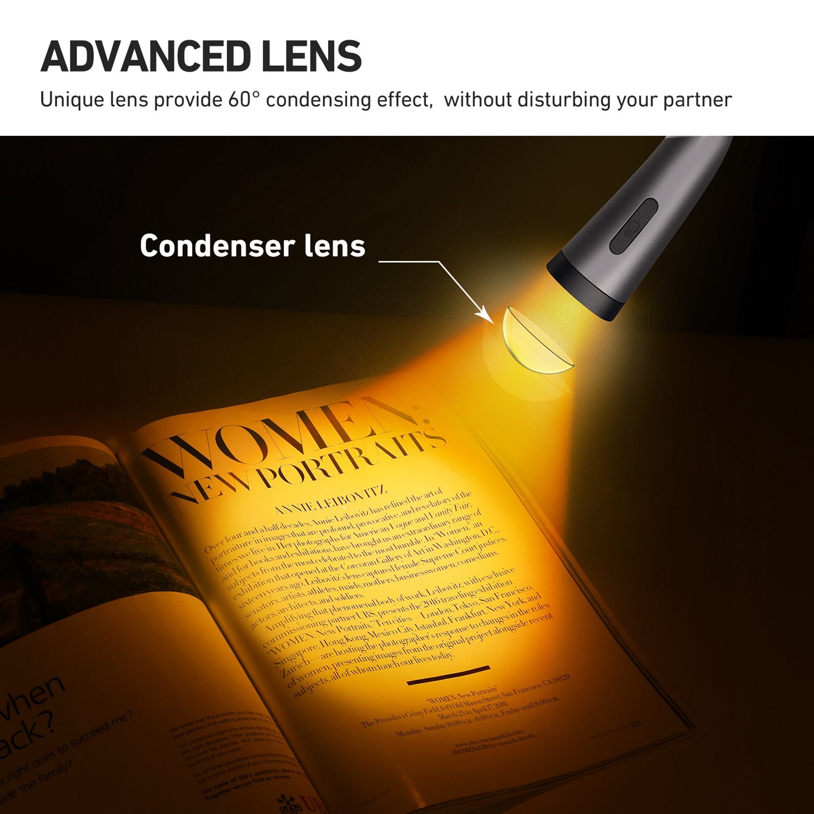 HM652 Rechargeable Neck Light - Hands-Free LED Reading Light with 3 Brightness Levels, Up to 80 Hours Runtime - Perfect for Reading, Camping, Night Work & Outdoor Activities