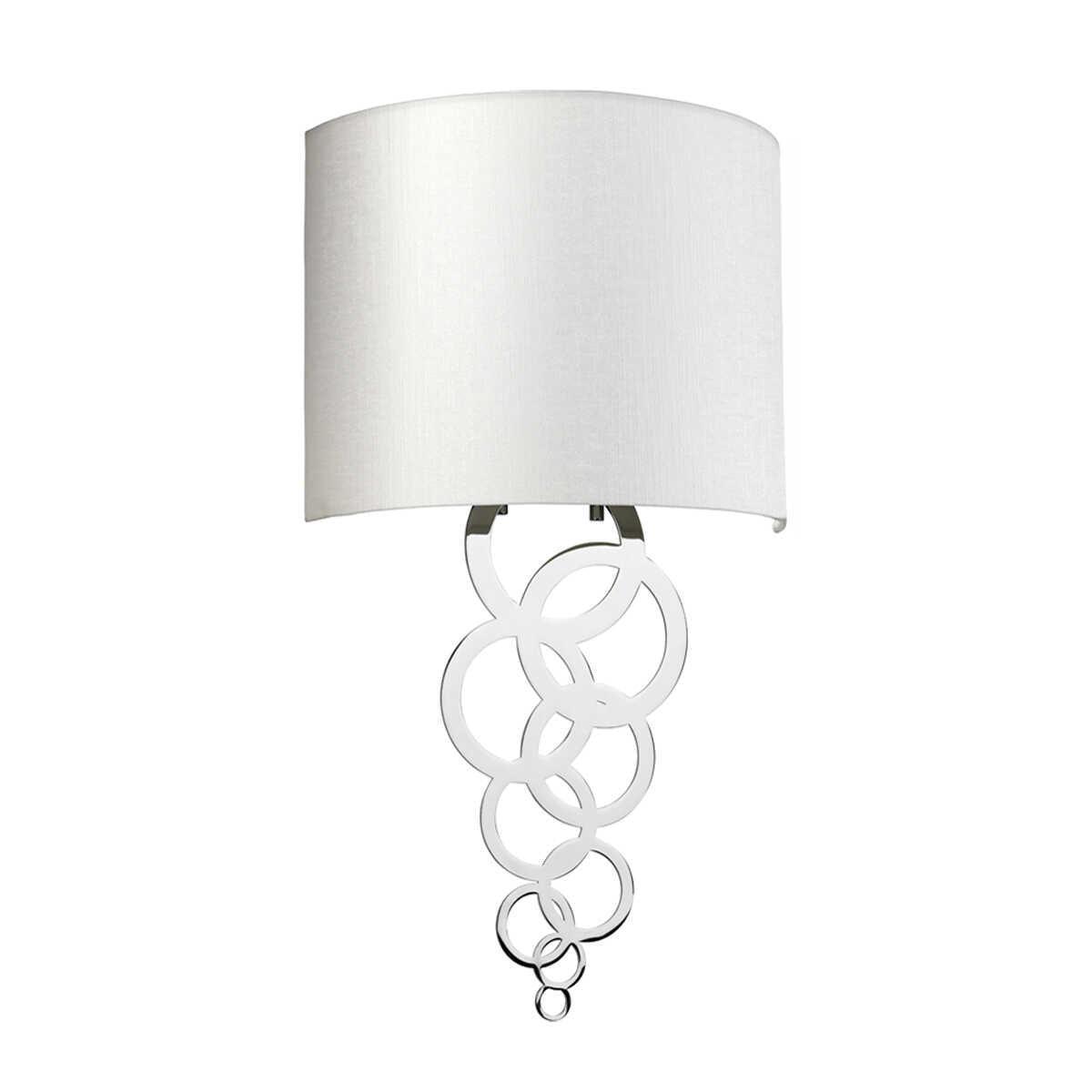 Elstead Curtis Medium 1-Light Polished Chrome Wall Sconce - Perfect for Bedroom, Hallway, and Entryway Lighting