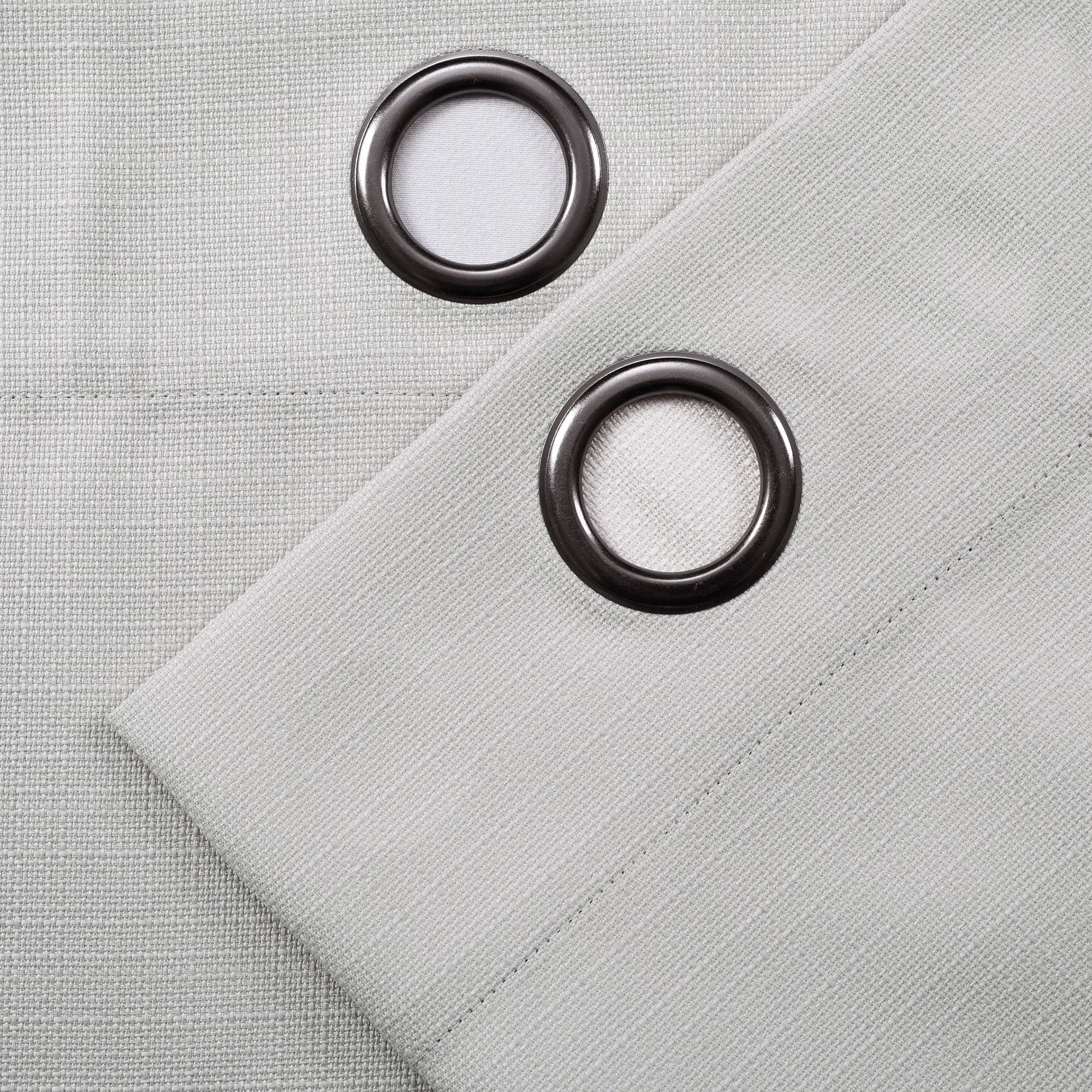 Blackout Window Curtains - Faux Linen Fabric for Complete Darkness & Light Blocking - Perfect for Bedrooms, Home Theater & Nursery (Set of 2 Panels)