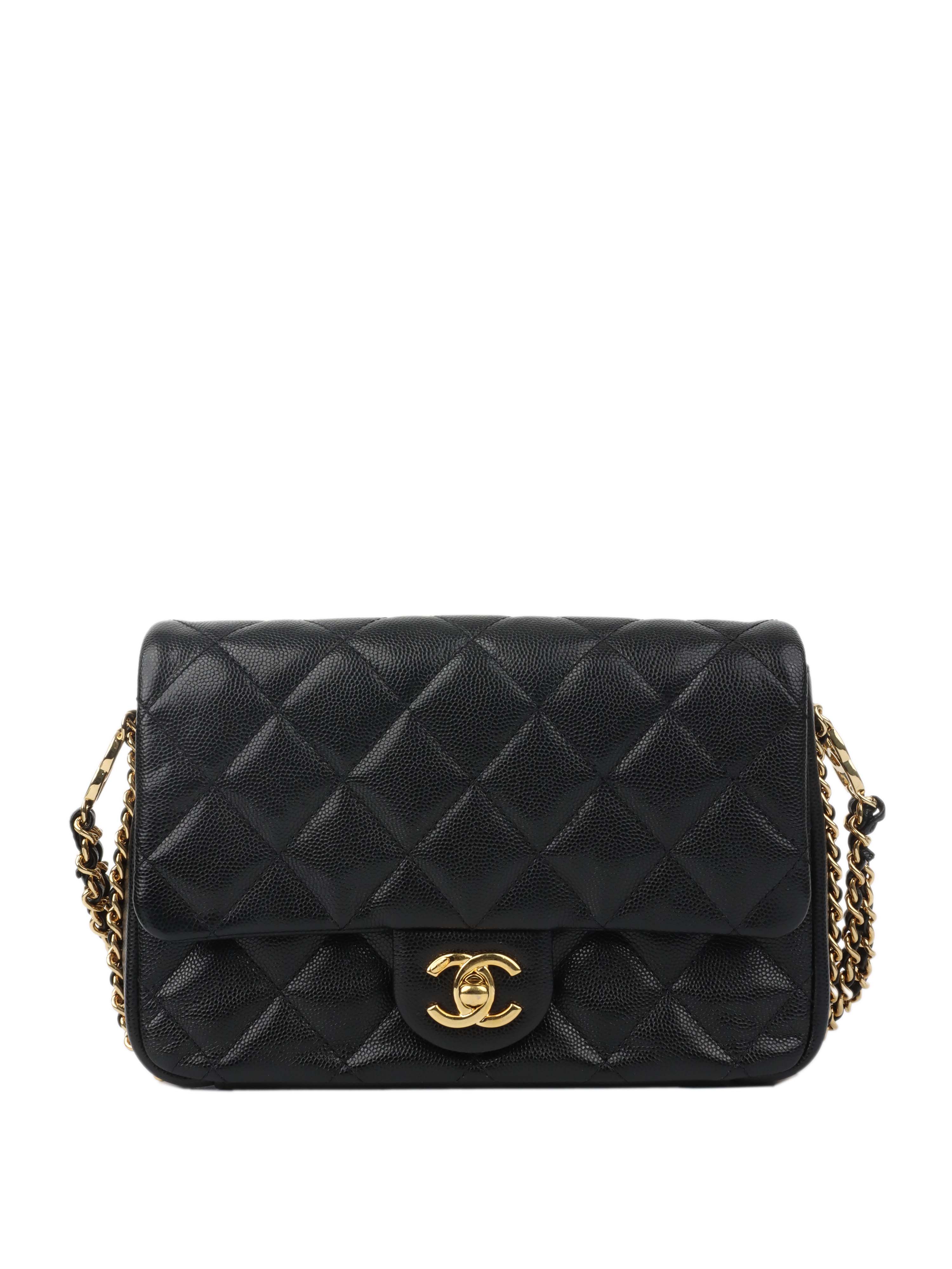 Chanel Caviar Leather Classic Flap Bag with CC Chain - Luxury Designer Handbag for Women, Perfect for Parties, Work & Everyday Use