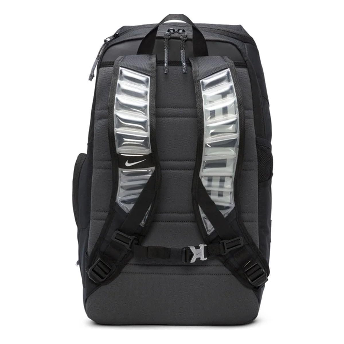 Nike Elite Backpack - Black/Anthracite/Metallic Silver - Durable Laptop Backpack for School, Work & Travel - Water-Resistant & Spacious Design - Perfect for Students & Professionals