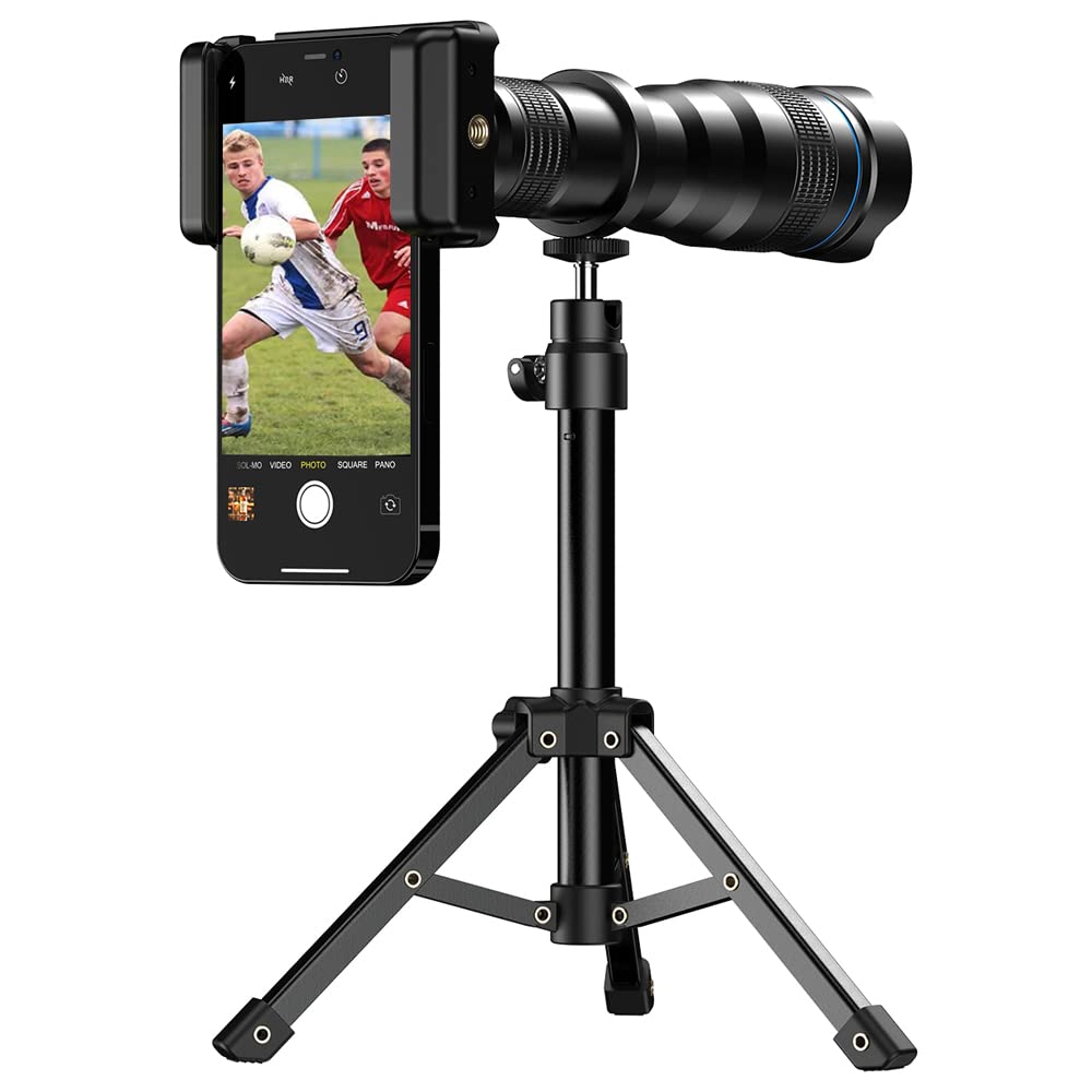 Apexel HD 36X Telephoto Lens with Tripod for iPhone 12/11 Pro, Samsung, Huawei & Most Smartphones - Capture Stunning Long-Distance Photos for Travel, Wildlife & Sports Photography