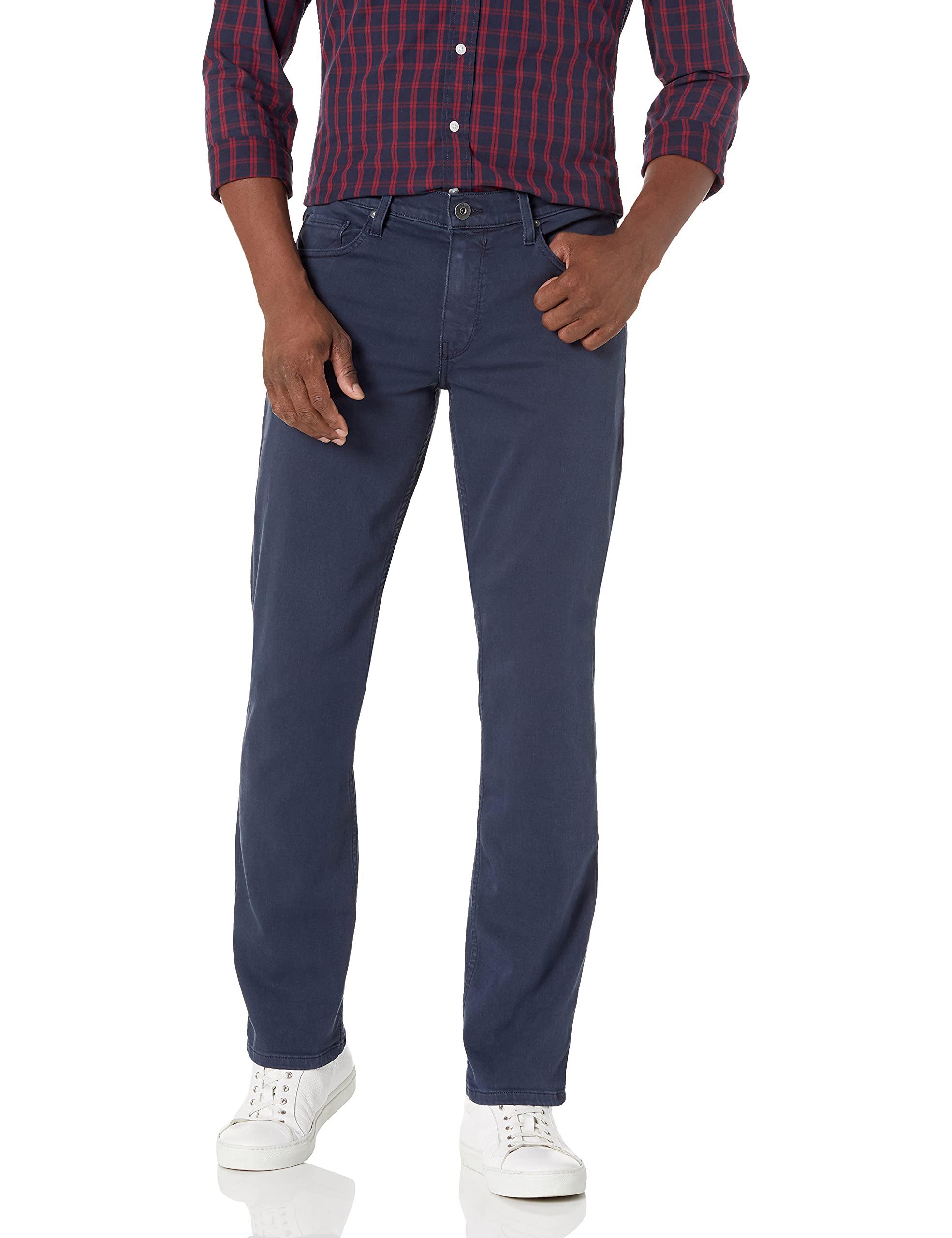 PAIGE Men's Normandie Transcend Straight Leg Jeans - Slim Fit Stretch Denim Pants for Casual & Business Wear