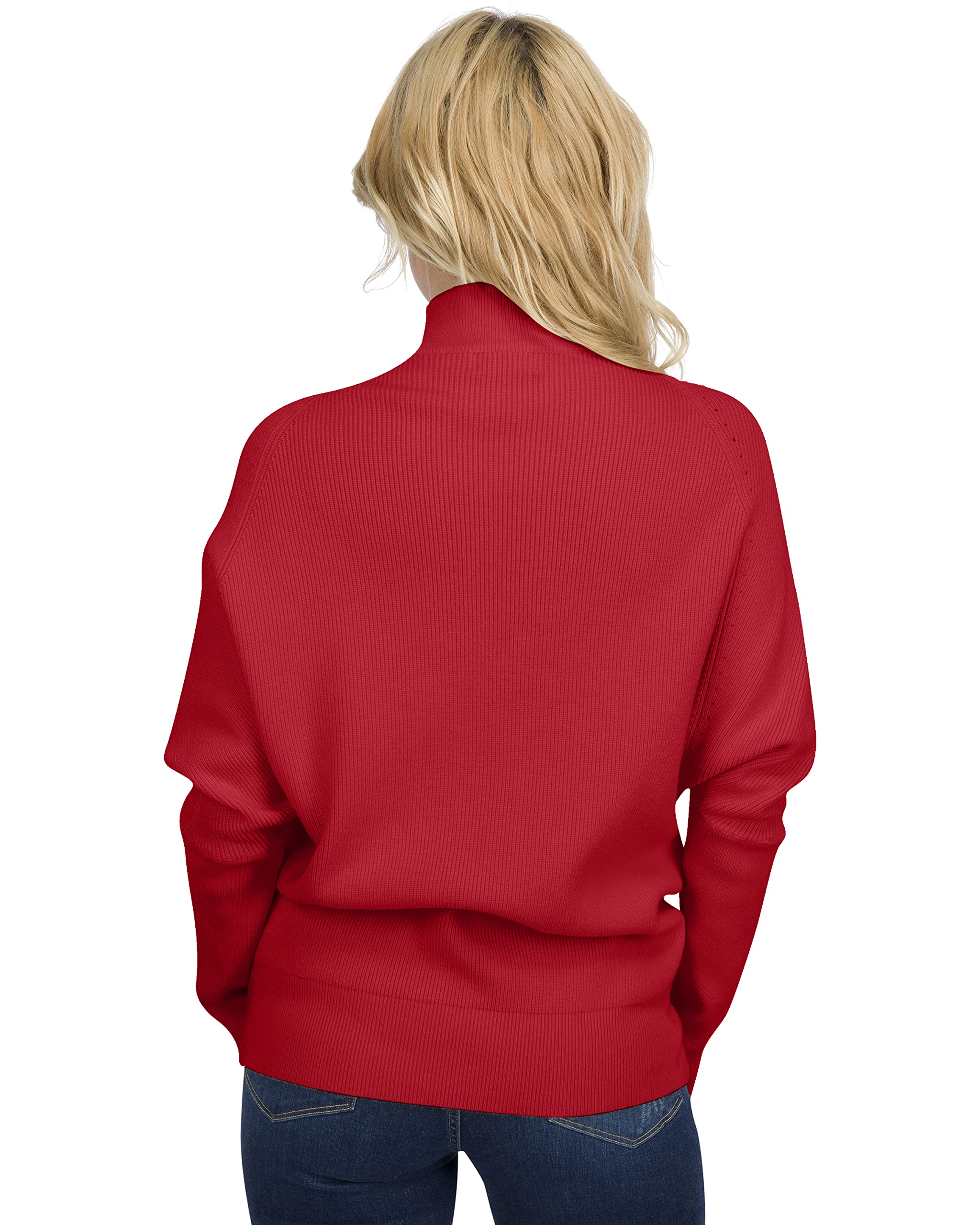Eliana Funnel Neck Dolman Maternity Sweater - Premium Stretch Fabric Oversized Pregnancy Sweater for Women | Comfortable Nursing & Maternity Wear for Work, Travel & Casual Outfits
