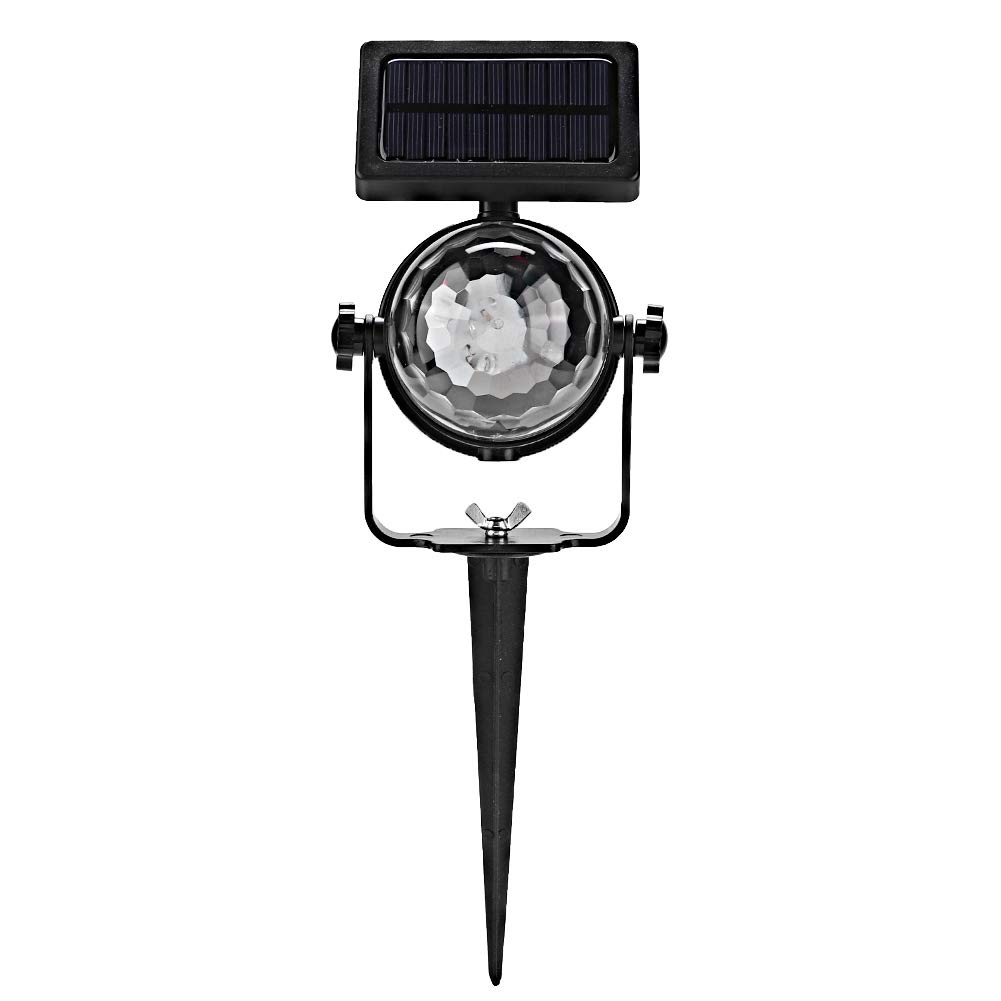 OUKENS Solar-Powered Outdoor Projector Light - 3 Color Adjustable Waterproof LED Spotlight for Garden, Yard, Pool & Flag Pole Decoration | Perfect for Festivals, Parties & Landscape Lighting