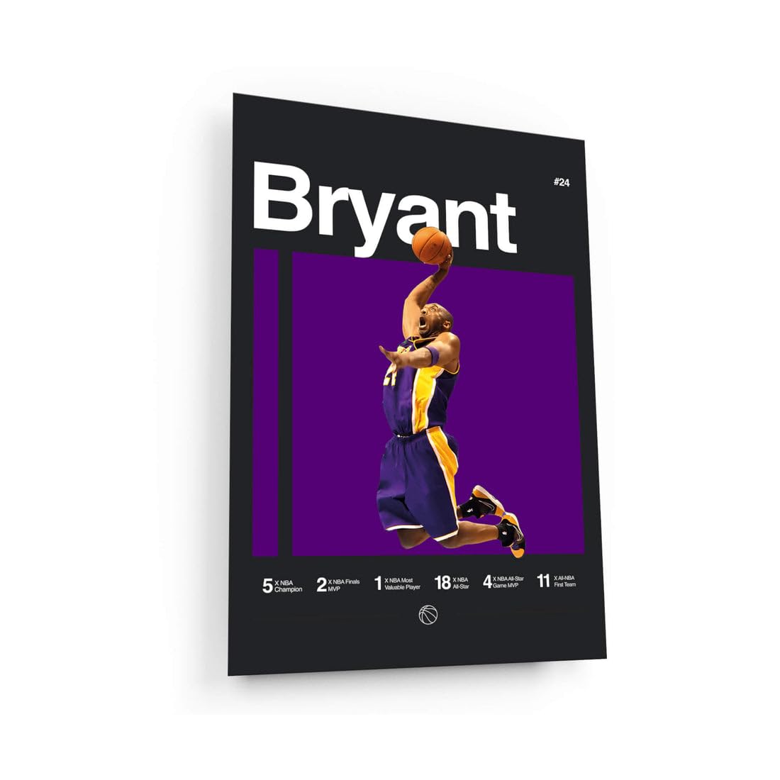 Kobe Bryant NBA Poster - GOATS Basketball Wall Art Print for Bedroom & Office Decor - Minimalist Sports Poster with Mamba Mentality - Perfect for Fans, Gifts & Game Room Wall Decor