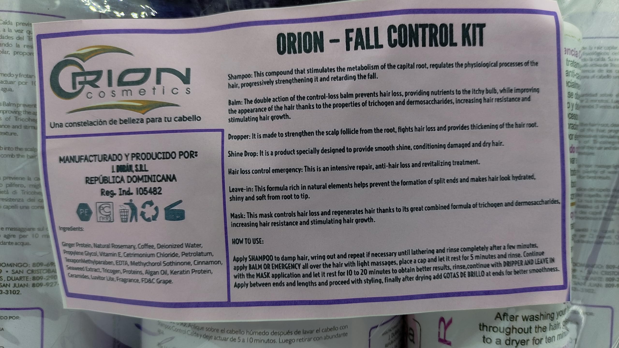 7-Step Hair Growth Stimulating Kit - Shampoo, Mask, Conditioner & Leave-In Treatment with Dropper - Controls Hair Fall & Restructures Damaged Hair - Perfect for Thinning Hair & Scalp Care Routine