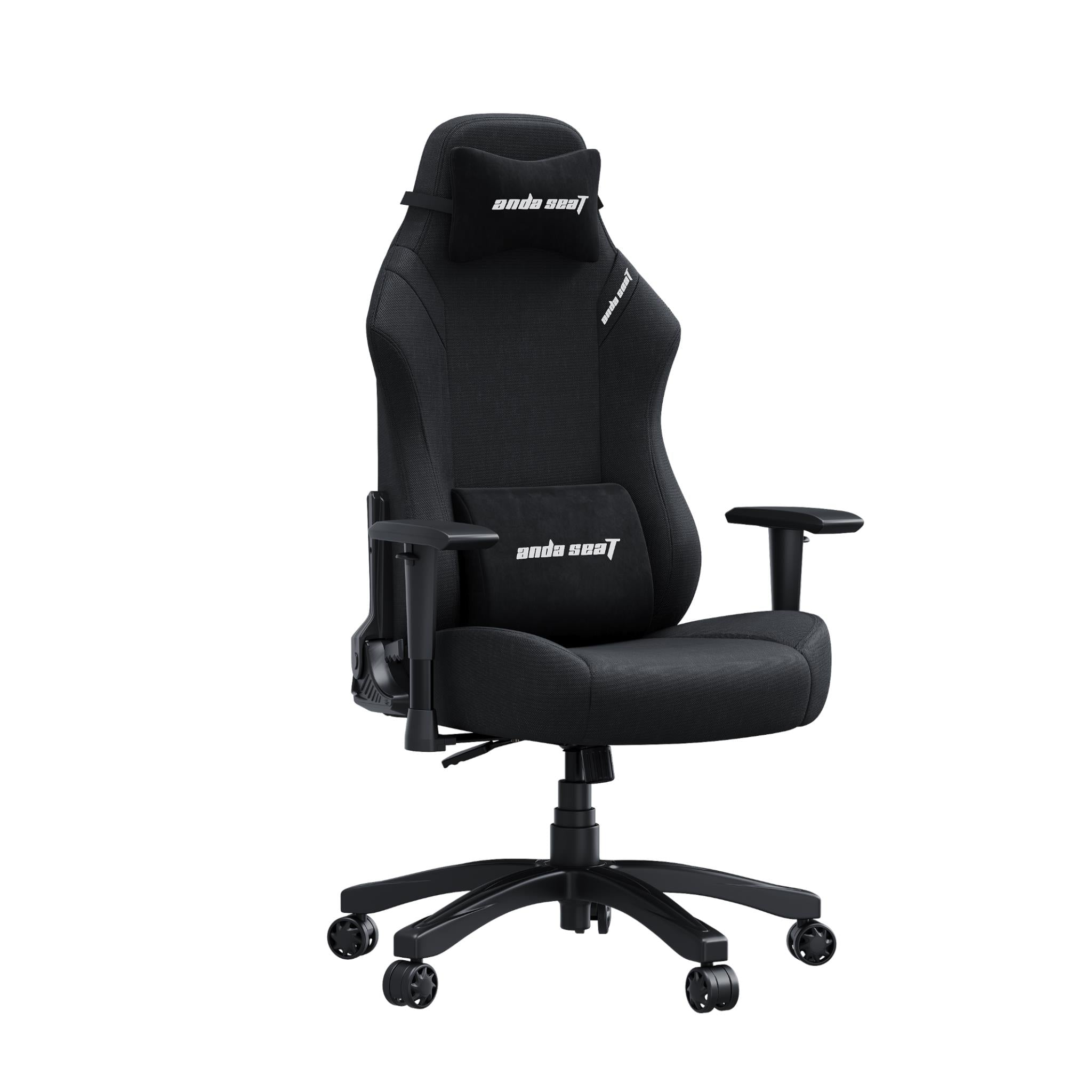 Anda Seat LUNA Fabric Gaming Chair - Ergonomic Office Chair with Lumbar Support for PC, Console & Work - Black - Perfect for Gaming, Streaming & Home Office