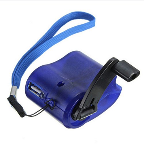 Emergency Hand Crank USB Dynamo Charger - Portable Universal Power Bank for Phones, Camping, Hiking & Outdoor Survival Gear