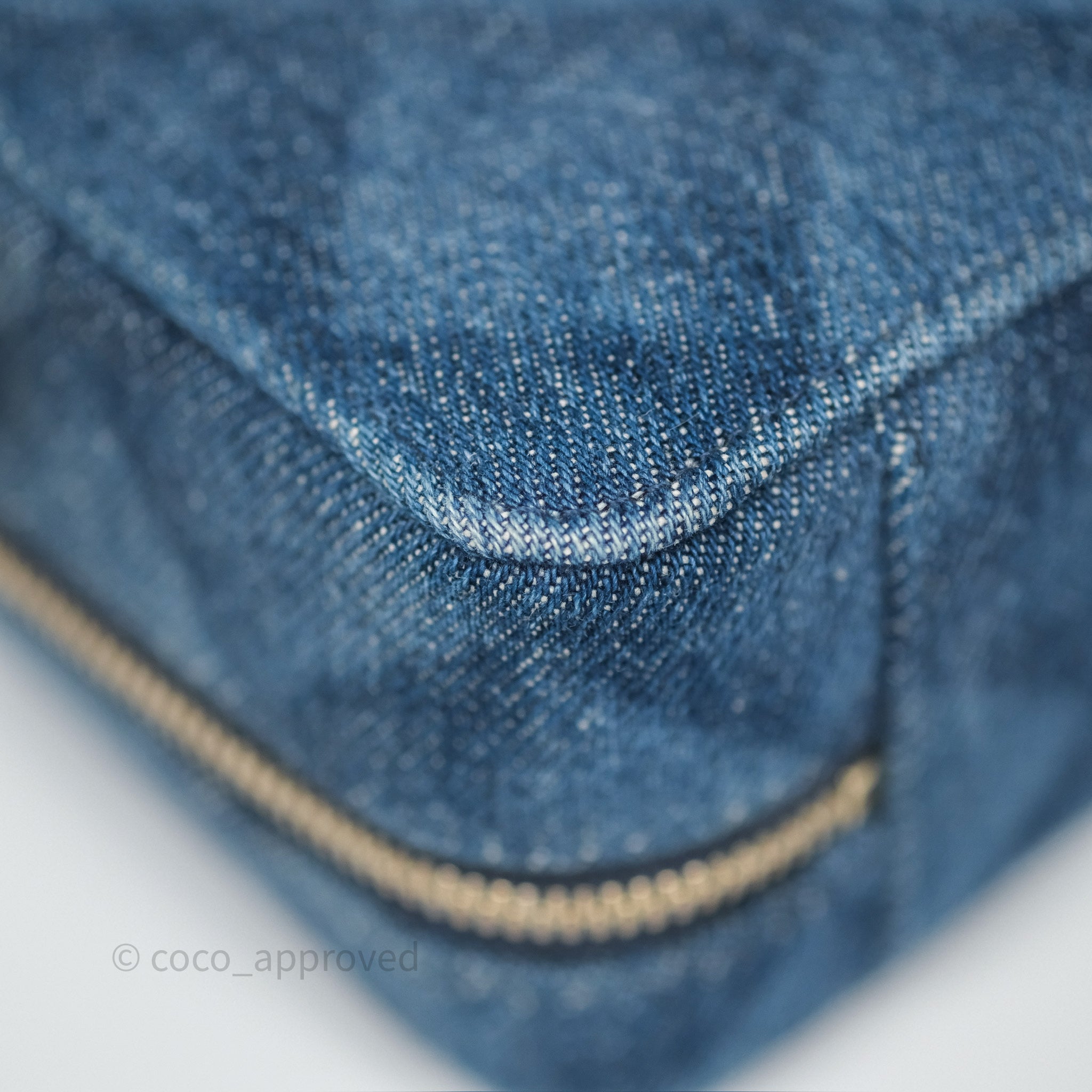 Chanel Quilted Denim Camera Bag with Gold Hardware - Perfect for Everyday Use & Special Occasions