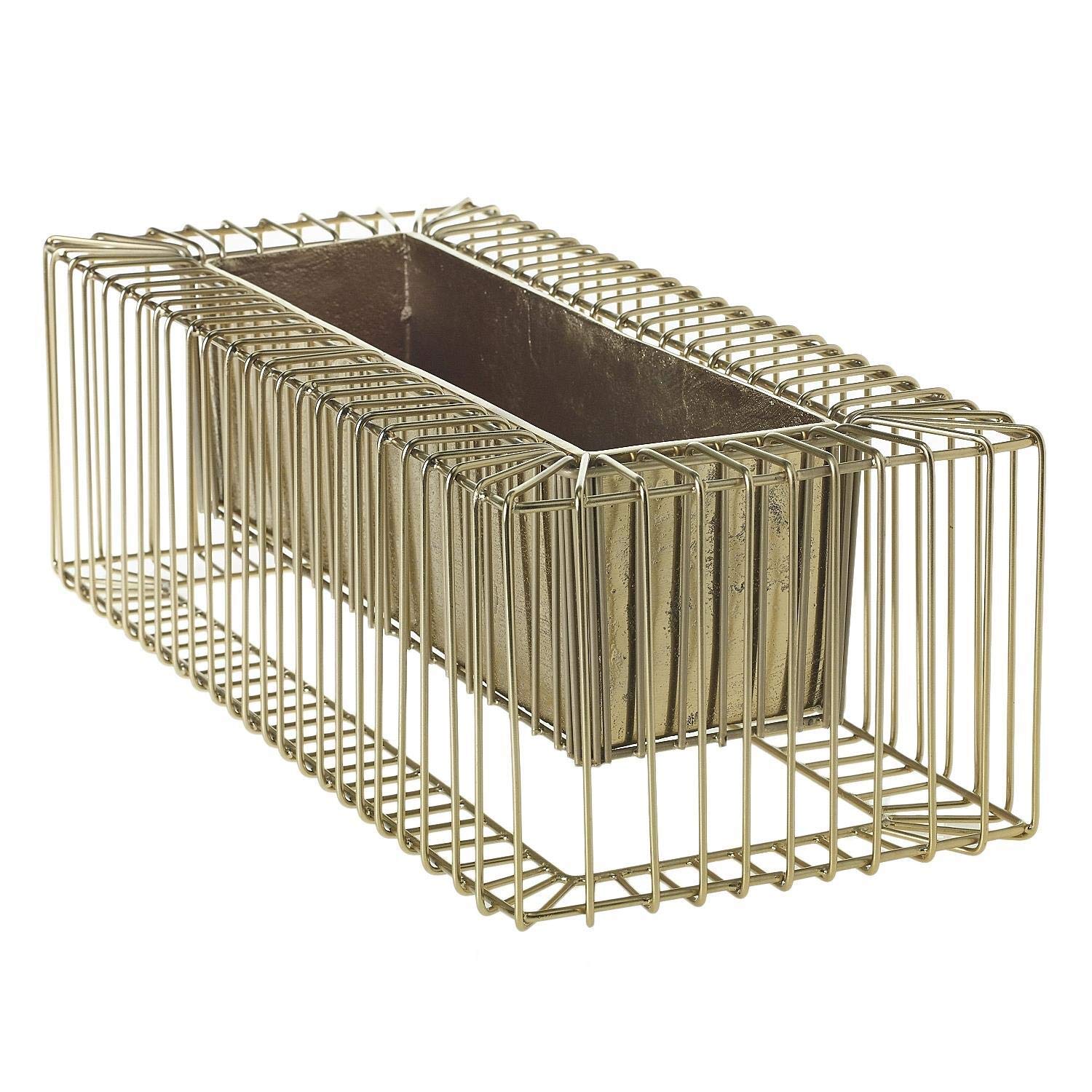 ASHLUXE Eryk Aluminum Planter Box - Modern Indoor Outdoor Garden Decor for Plants, Flowers, Herbs - Perfect for Patio, Balcony, Home & Office Decor
