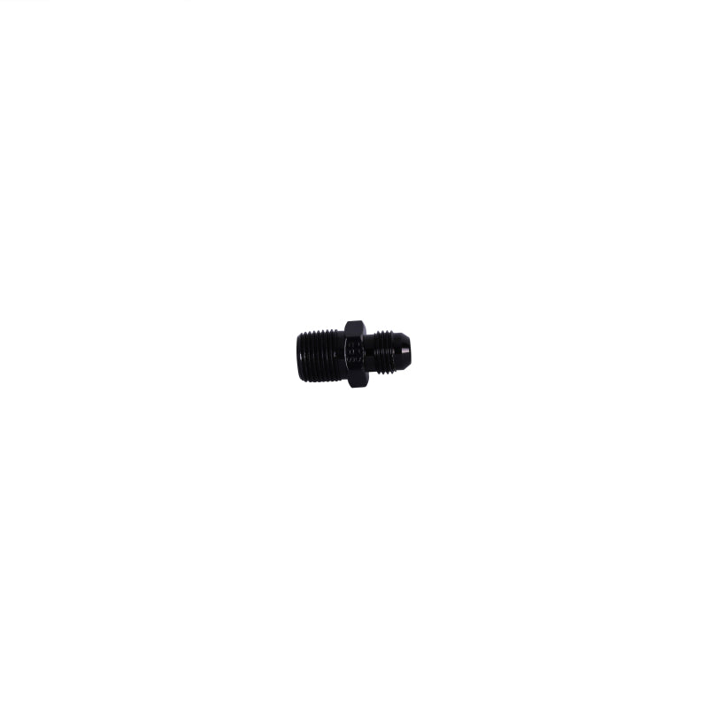 Aeromotive 3/8in NPT to AN 06 Male Flare Adapter Fitting - High Performance Fuel Line Connector for Automotive & Racing Applications