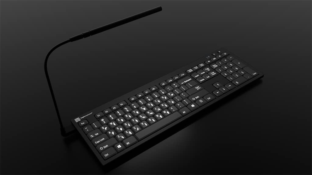 Logitech Keyboard with ASL Hand Signs - Plug & Play for Windows 7-11 - Perfect for Sign Language Classrooms & Deaf Education Programs