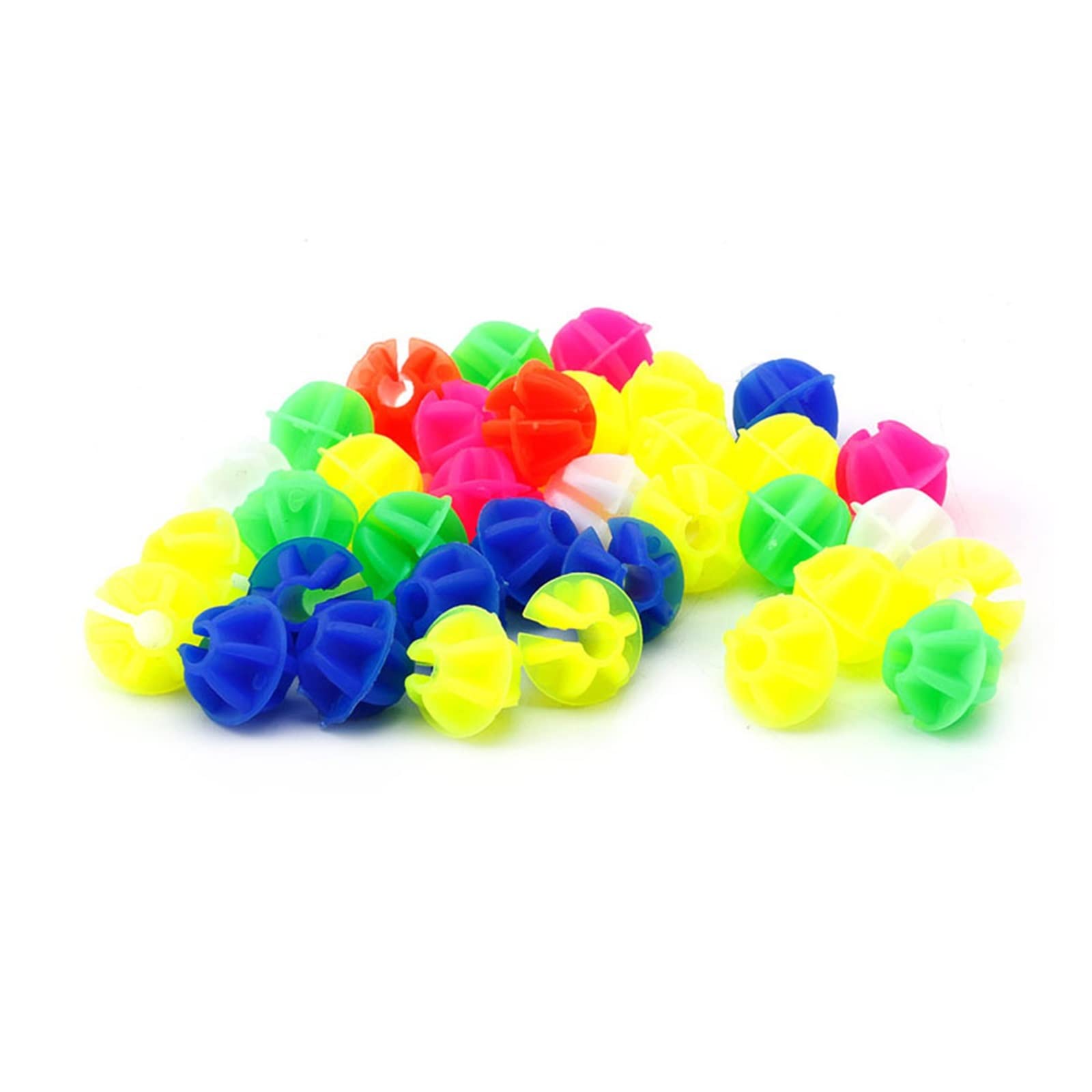 36Pcs Multi-Color Plastic Bike Spoke Beads - Bicycle Wheel Decorations & Safety Lights for Kids & Adults - Perfect for Night Riding, Cycling Events & Bike Festivals (Assorted Colors)