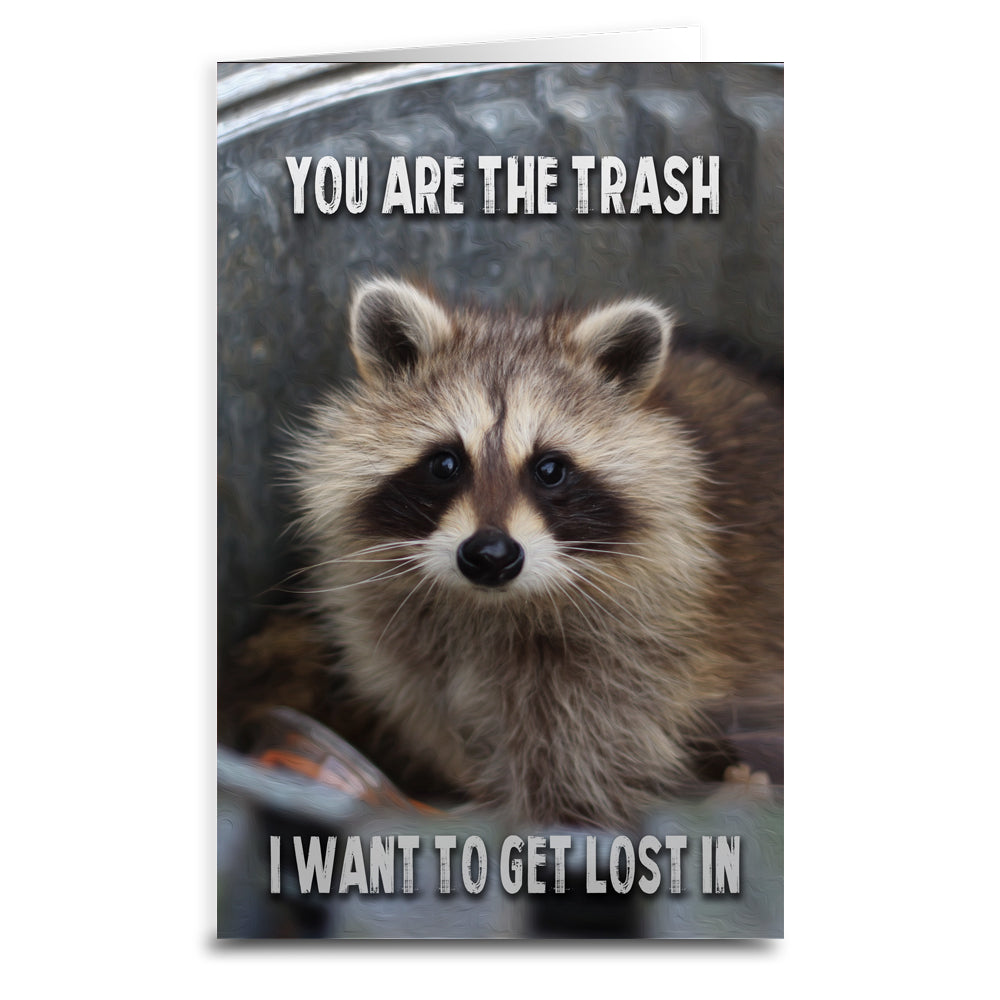 You Are the Trash Greeting Card - Funny Insult Card for Friends, Birthday Gag Gift - Perfect for Pranks, Roasts & Humorous Occasions