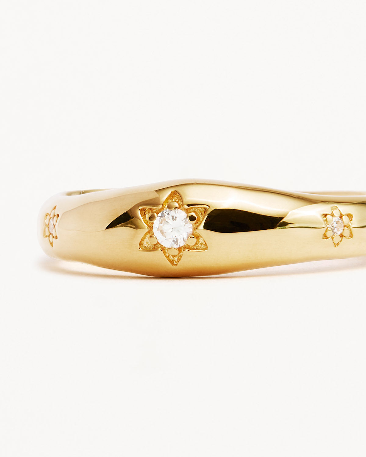 18K Gold Vermeil Align Your Soul Ring - Adjustable Stackable Spiritual Jewelry for Yoga, Meditation & Everyday Wear