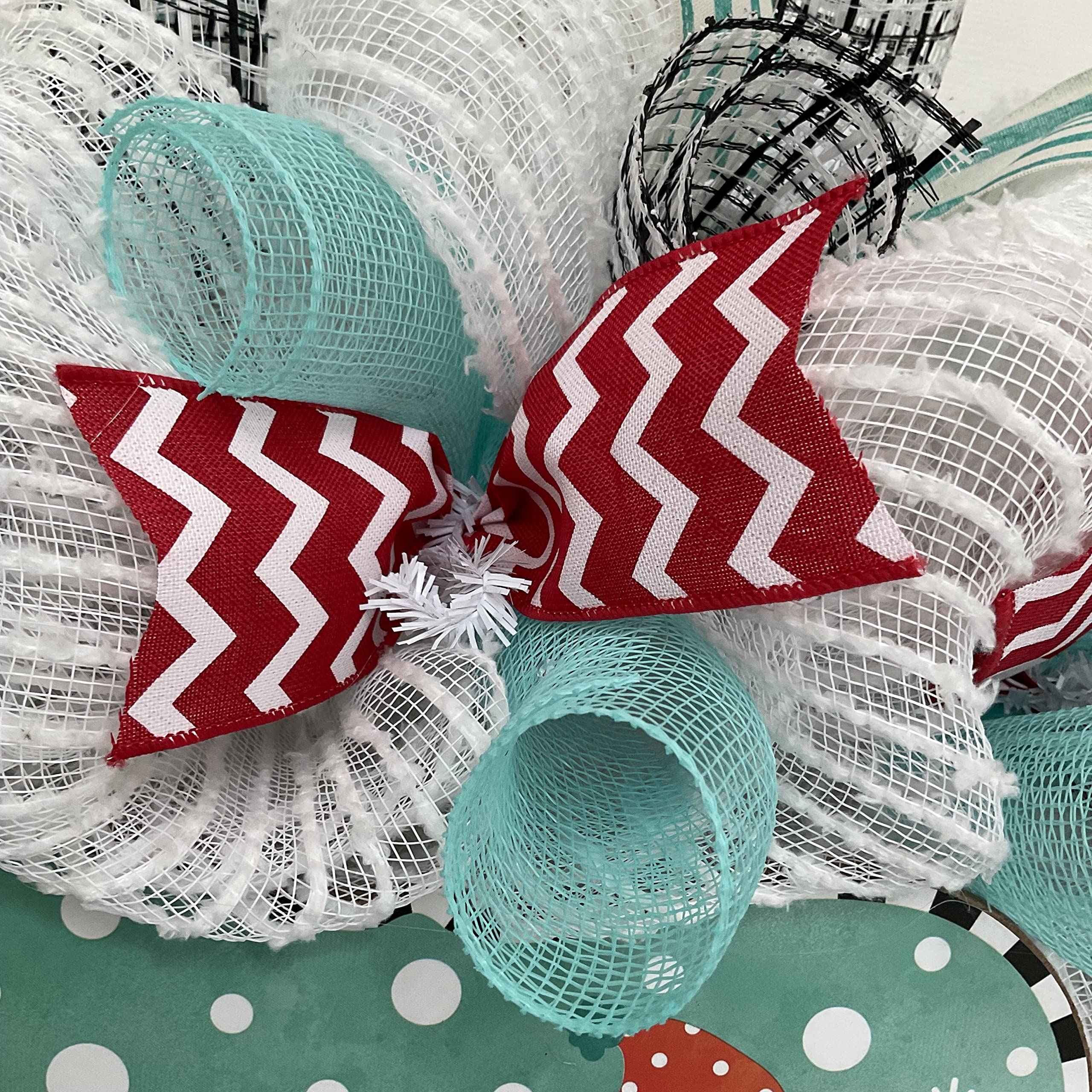 Handmade Snowman Christmas Wreath - 24