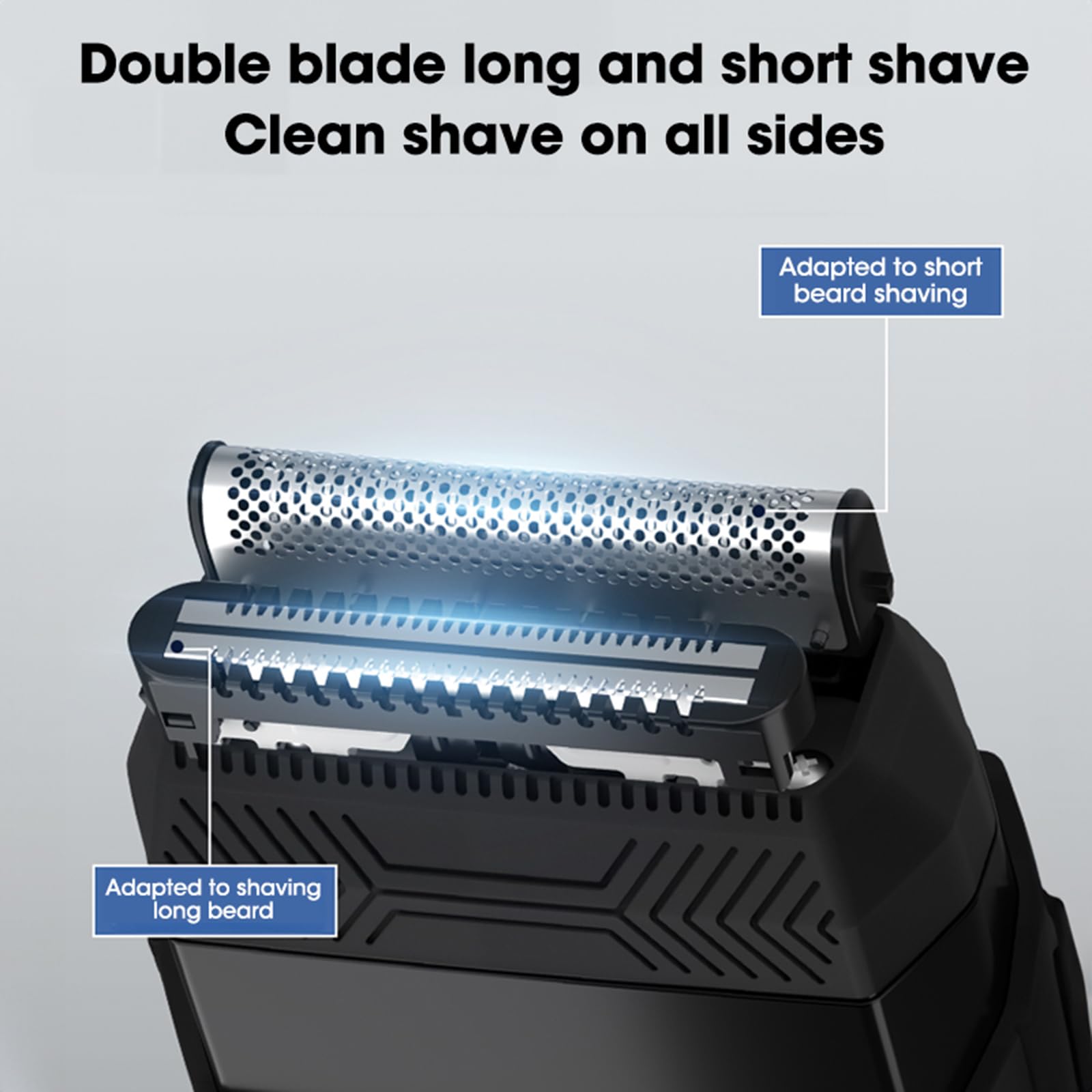 Premium Rechargeable Electric Shaver with Digital Display - Cordless Travel Shaver for Men, Smooth Shaving for Business Trips & Daily Grooming