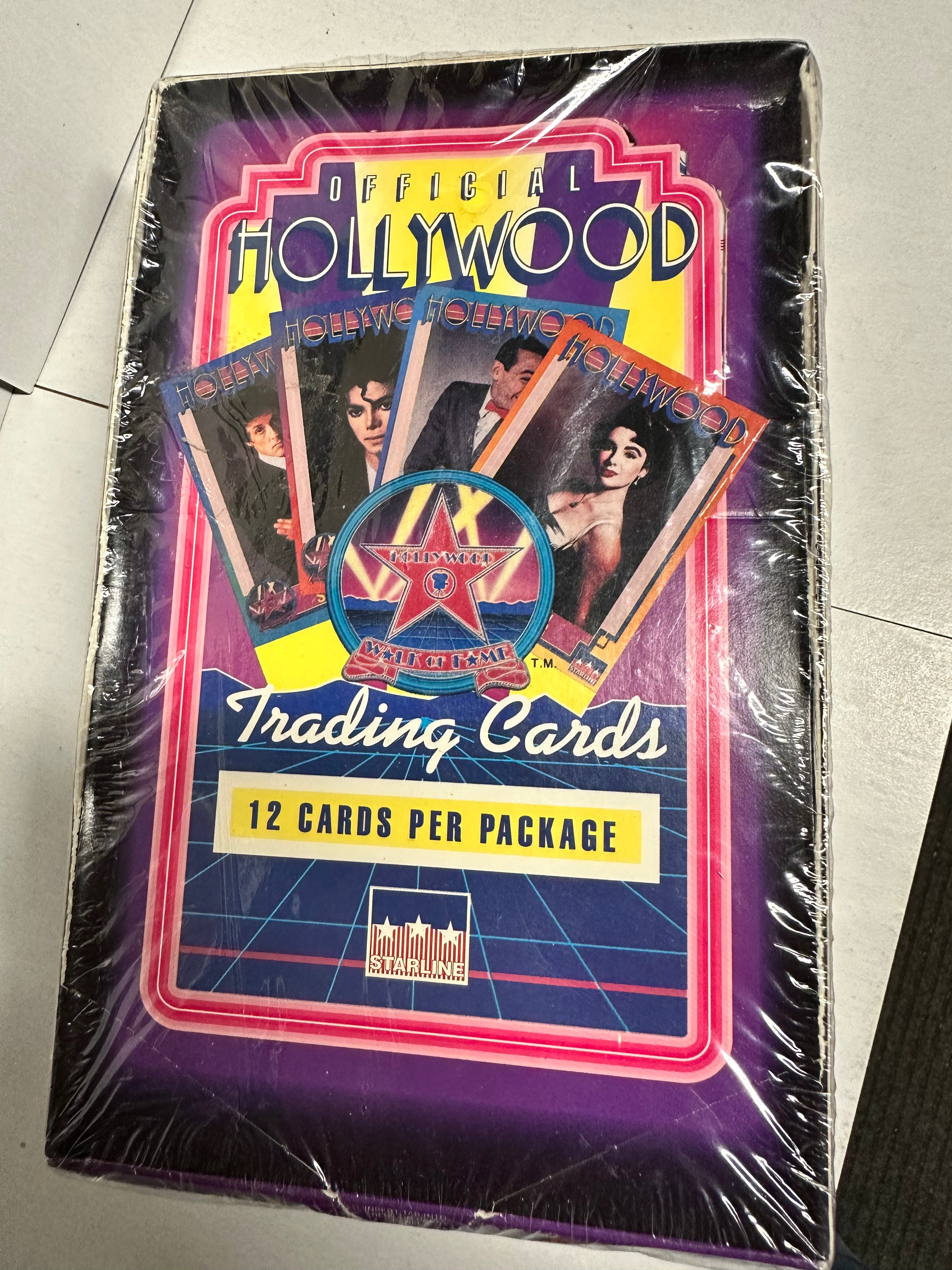1992 Hollywood Walk of Fame Trading Cards - 36 Packs Collectible Box Set | Perfect for Collectors, Nostalgic Gift & Pop Culture Memorabilia Display
