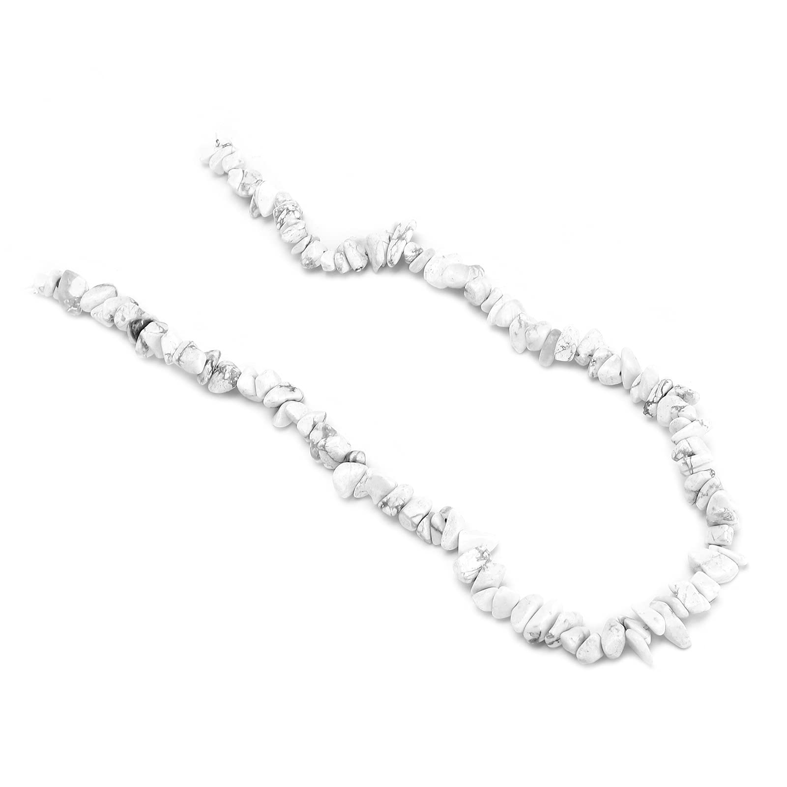 Lightweight Jewelry DIY Chips for Necklace, Earrings, Bracelets & Anklets - White Turquoise Beads for Handmade Jewelry Making & Crafting - Perfect for Gifts, Parties & Fashion Accessories