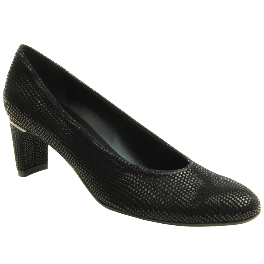 VANELi Women's Glitter Round Toe Block Heel Pumps - 1-2