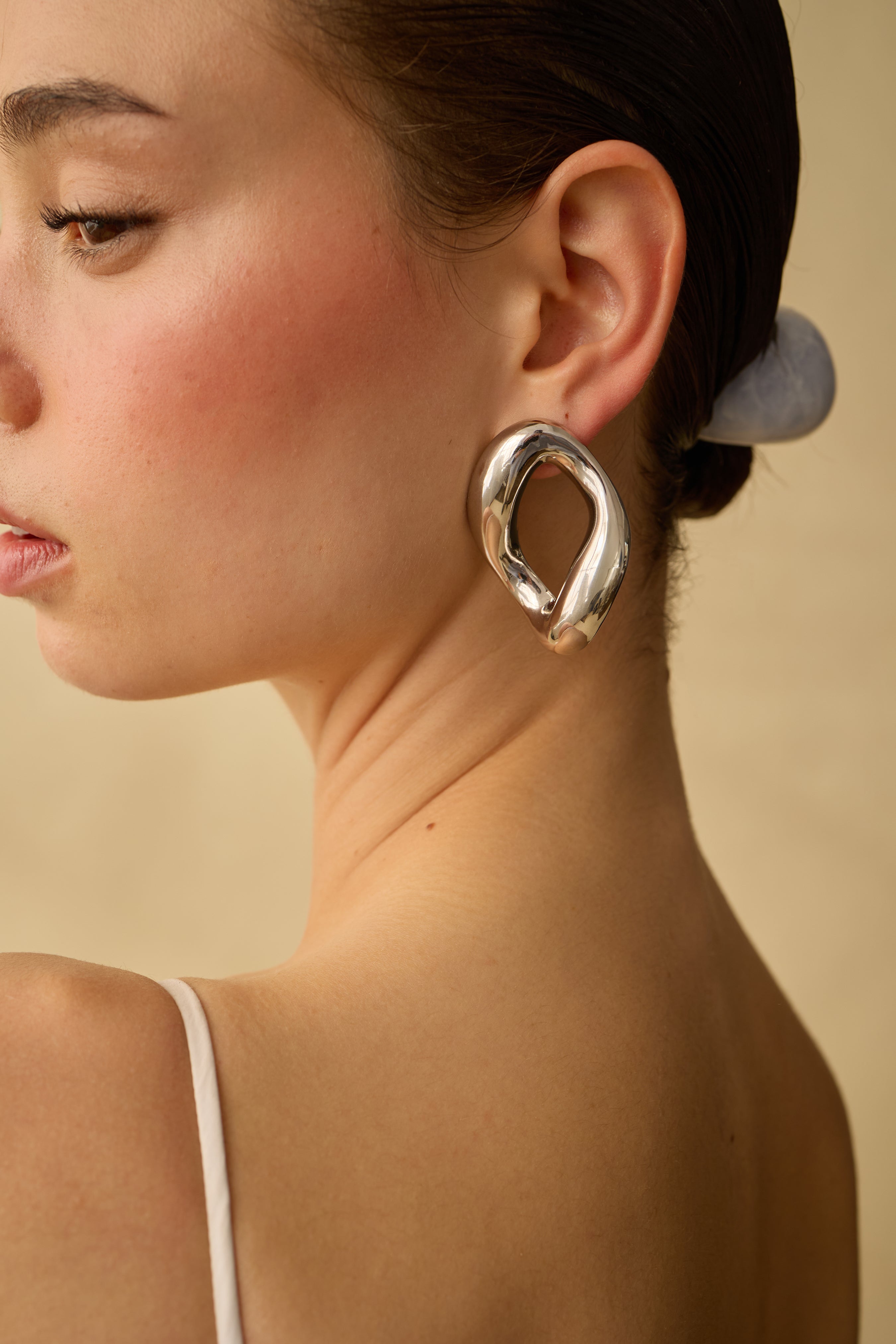 Stylish Glossy Chain Link Earrings for Women - Trendy Gold & Silver Hoop Earrings for Everyday Wear, Parties & Special Occasions