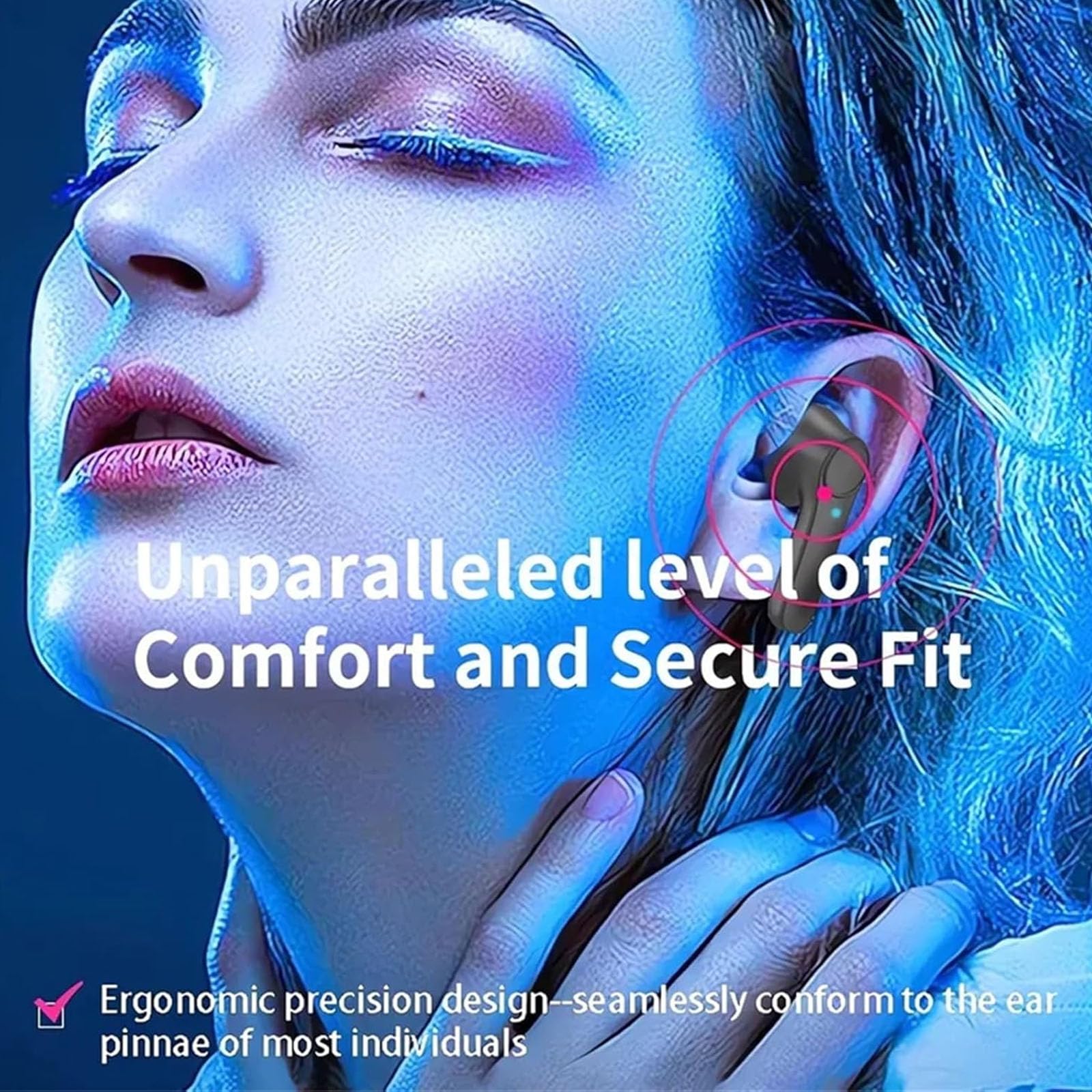 Luniva Translator Pods - Instant Translator Earbuds with 2-Way Real-Time Translation | Wireless Bluetooth Earbuds for Travel, Business Meetings & Language Learning (Black)