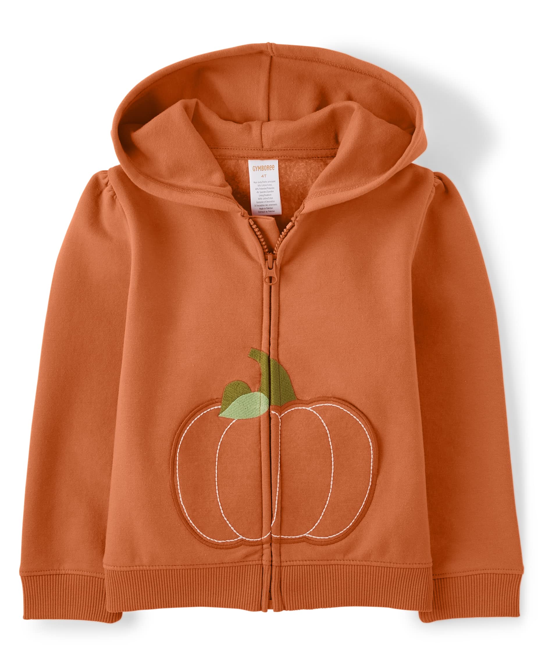 Gymboree Girls & Toddler Long Sleeve Zip Up Hoodie Sweatshirt - Soft Fleece Jacket for Toddlers & Kids - Perfect for Playdates, School & Outdoor Activities