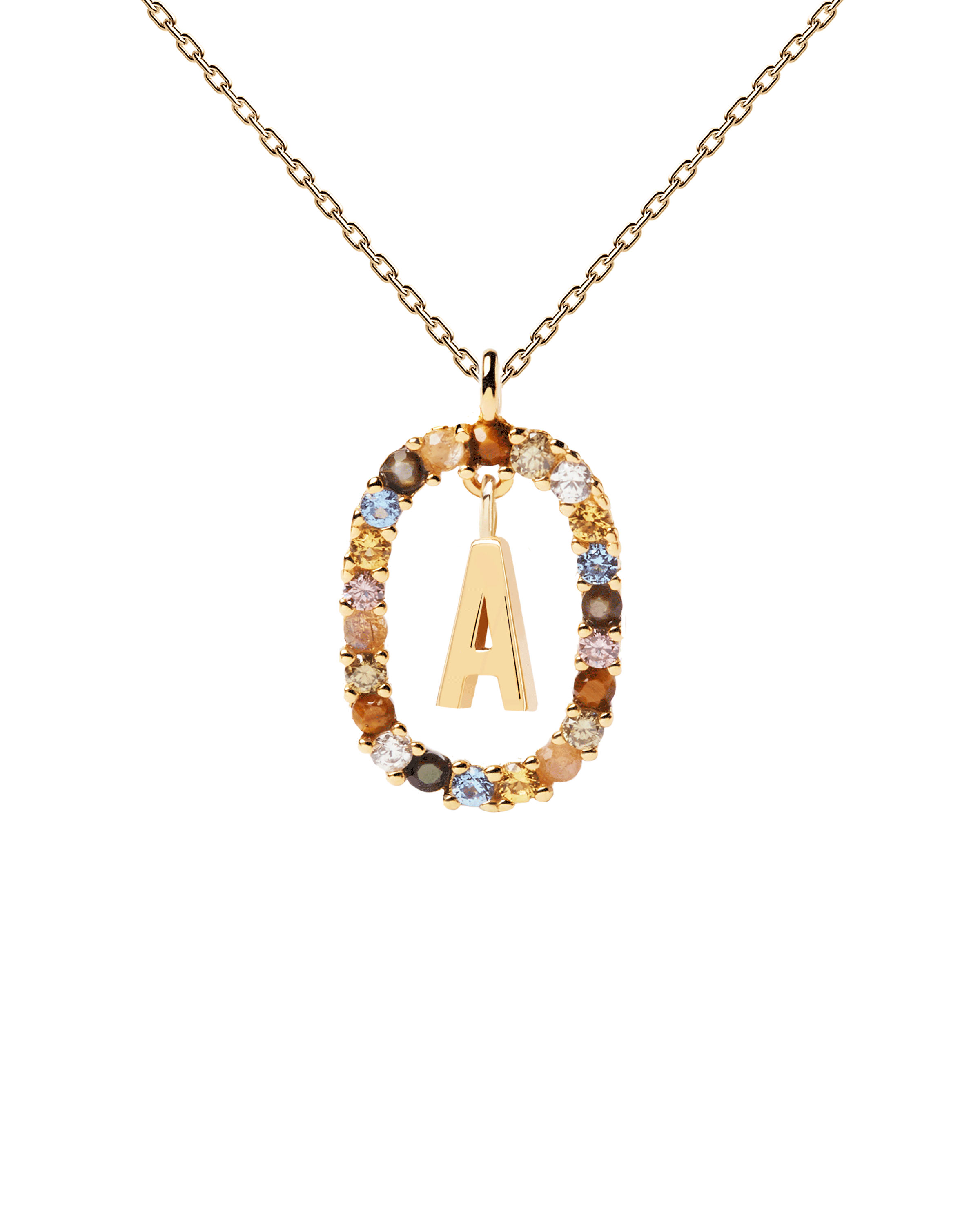 Letter A Necklace - Personalized Initial Necklace for Women, Gold & Silver Alphabet Pendant Jewelry - Perfect Gift for Birthday, Anniversary & Valentine's Day