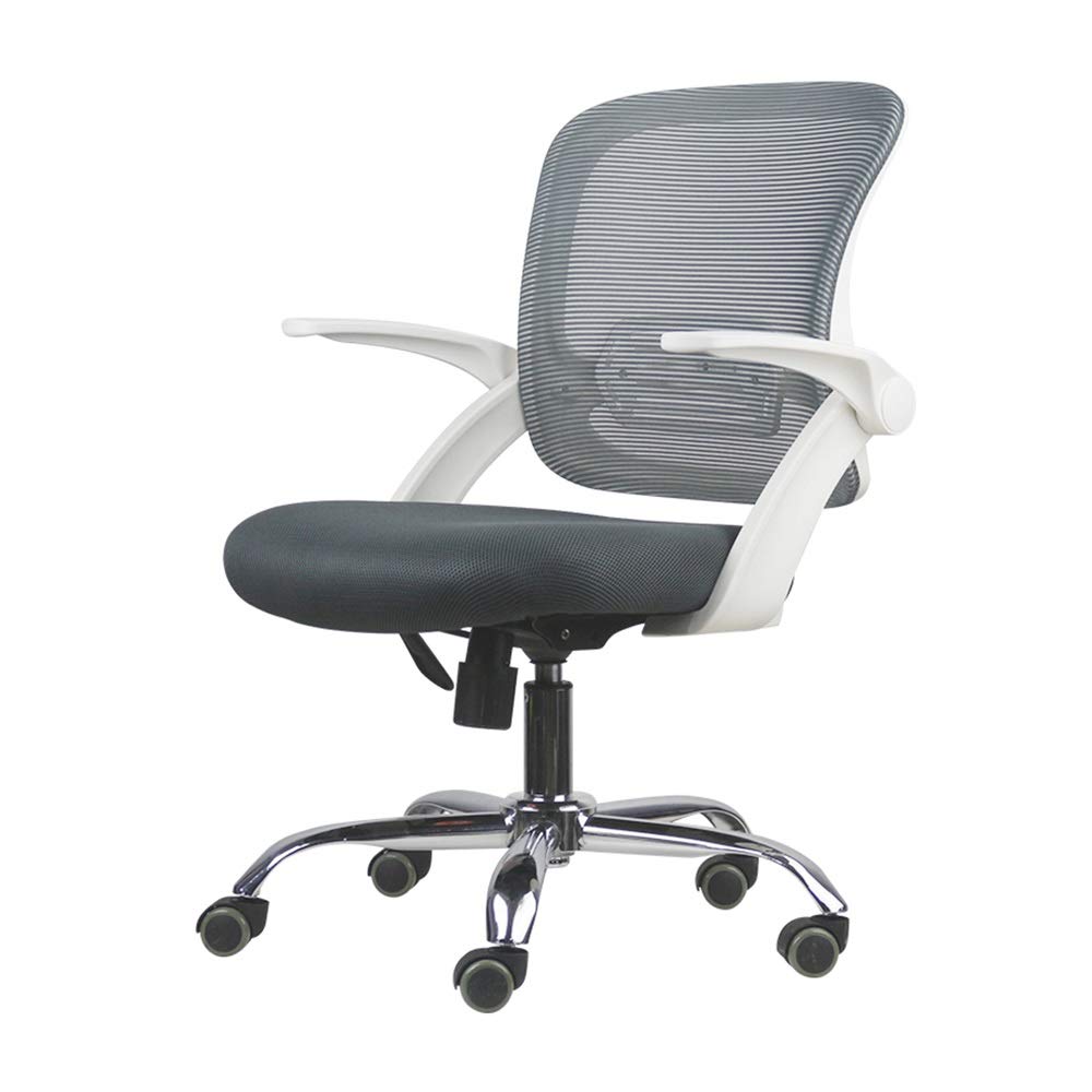 Ergonomic Office Chair with Adjustable Armrests & Rocking Function - Modern Executive Computer Desk Chair for Home & Office (Gray) - Perfect for Long Hours of Work, Gaming & Study Sessions