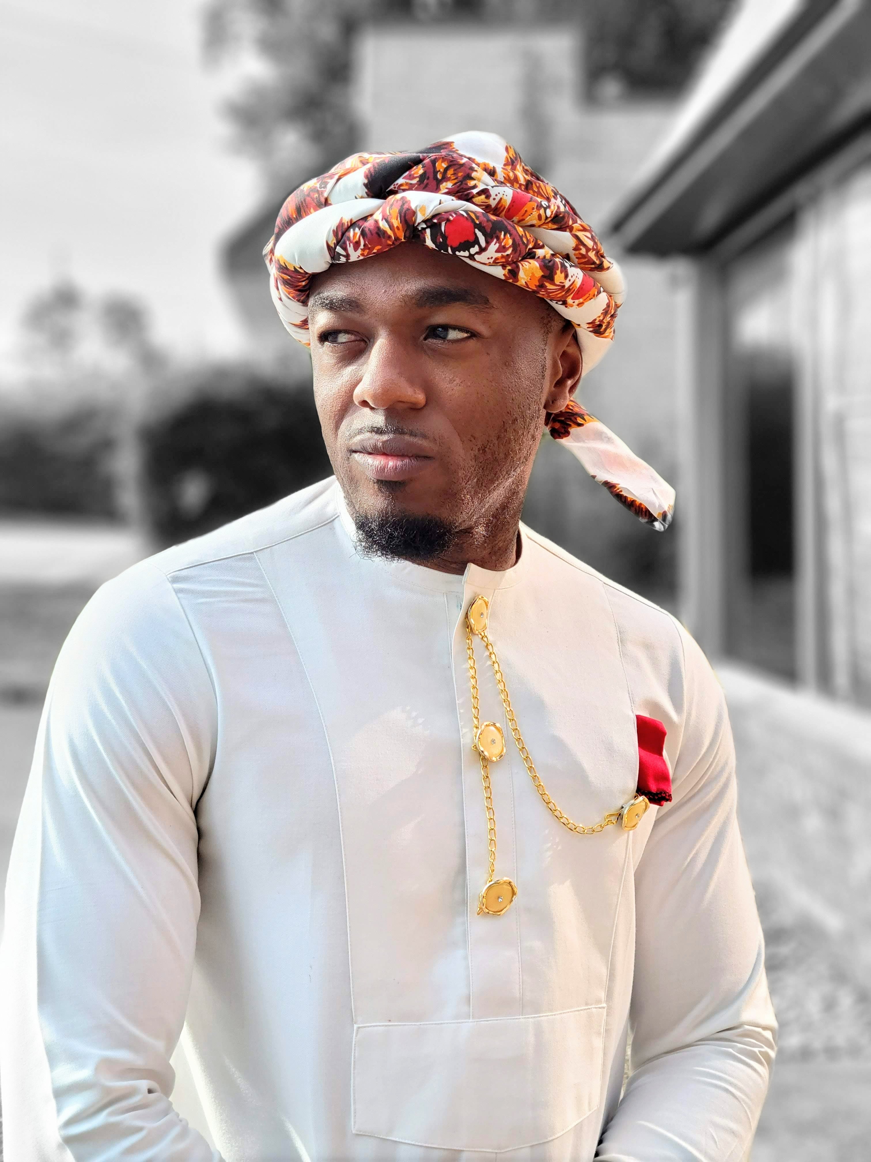 Lion Kingful Udom African Turban Headwrap for Women - Stylish & Versatile Headscarf for Cultural Events, Weddings, and Everyday Fashion