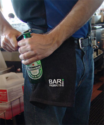 Premium Bar Towel with BarProducts.com Logo - Absorbent & Durable for Bartending, Home Bars & Commercial Use