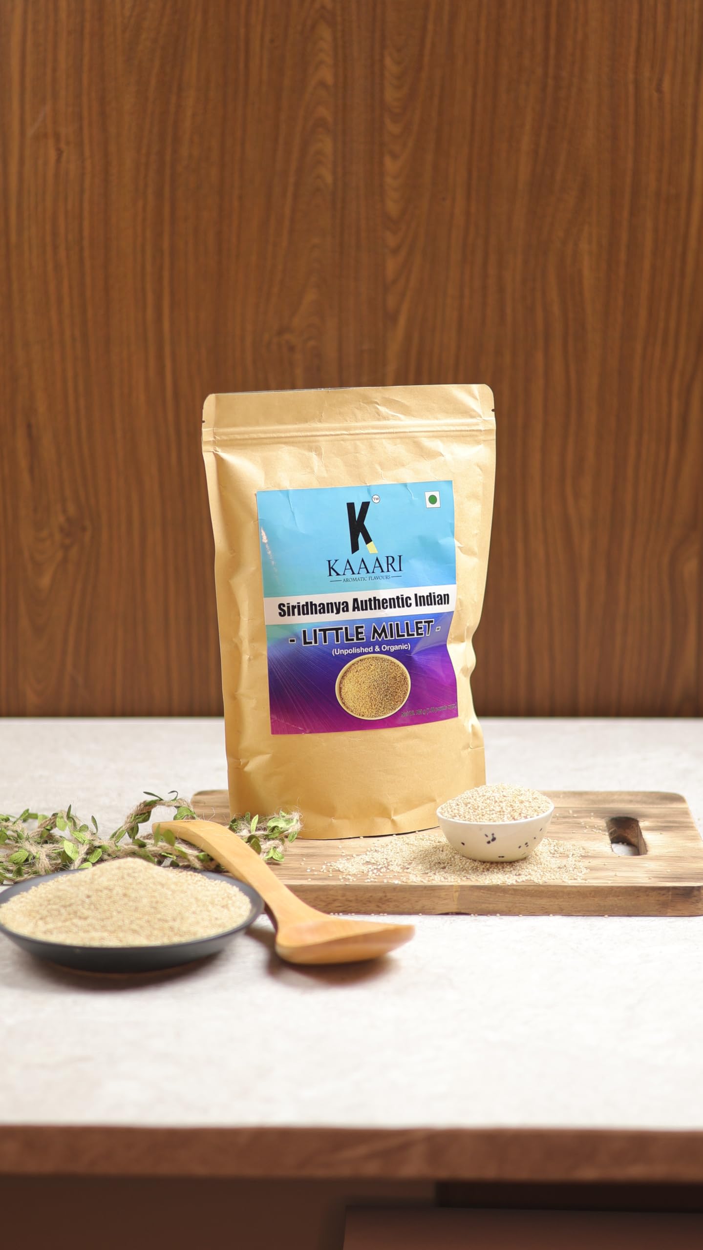Organic KAAARI Foxtail Millet, 1 kg (2.2 lb) - Gluten-Free Ancient Grain | Low Glycemic Index | High Protein & Fiber | Healthy Rice Alternative for Weight Loss, Diabetics & Keto Diet | Perfect for Porridge, Pilaf & Baking