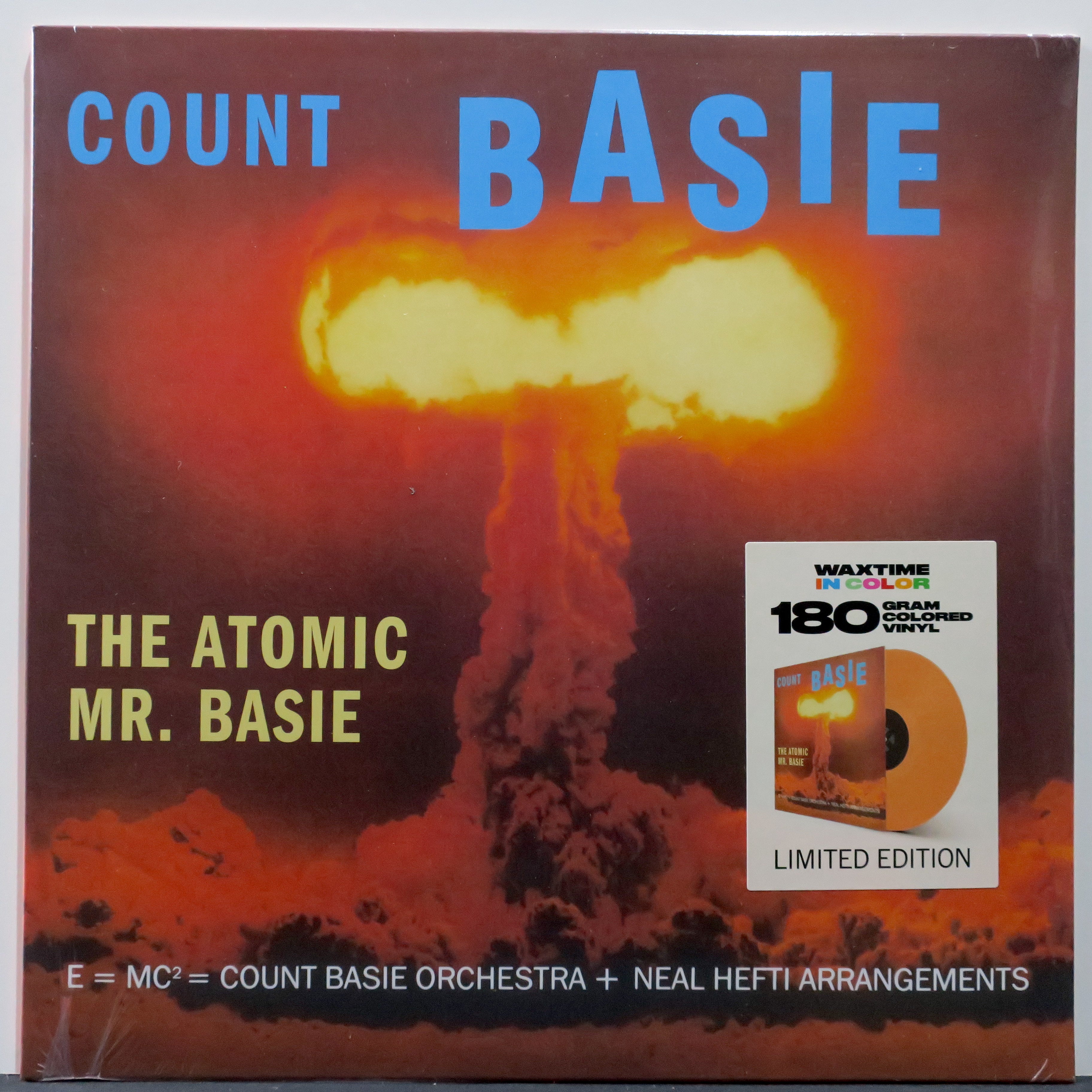 Count Basie 'Atomic Mr. Basie' 180g Orange Vinyl LP Record - Jazz Music Collector's Edition for Home Listening & Vintage Music Enthusiasts