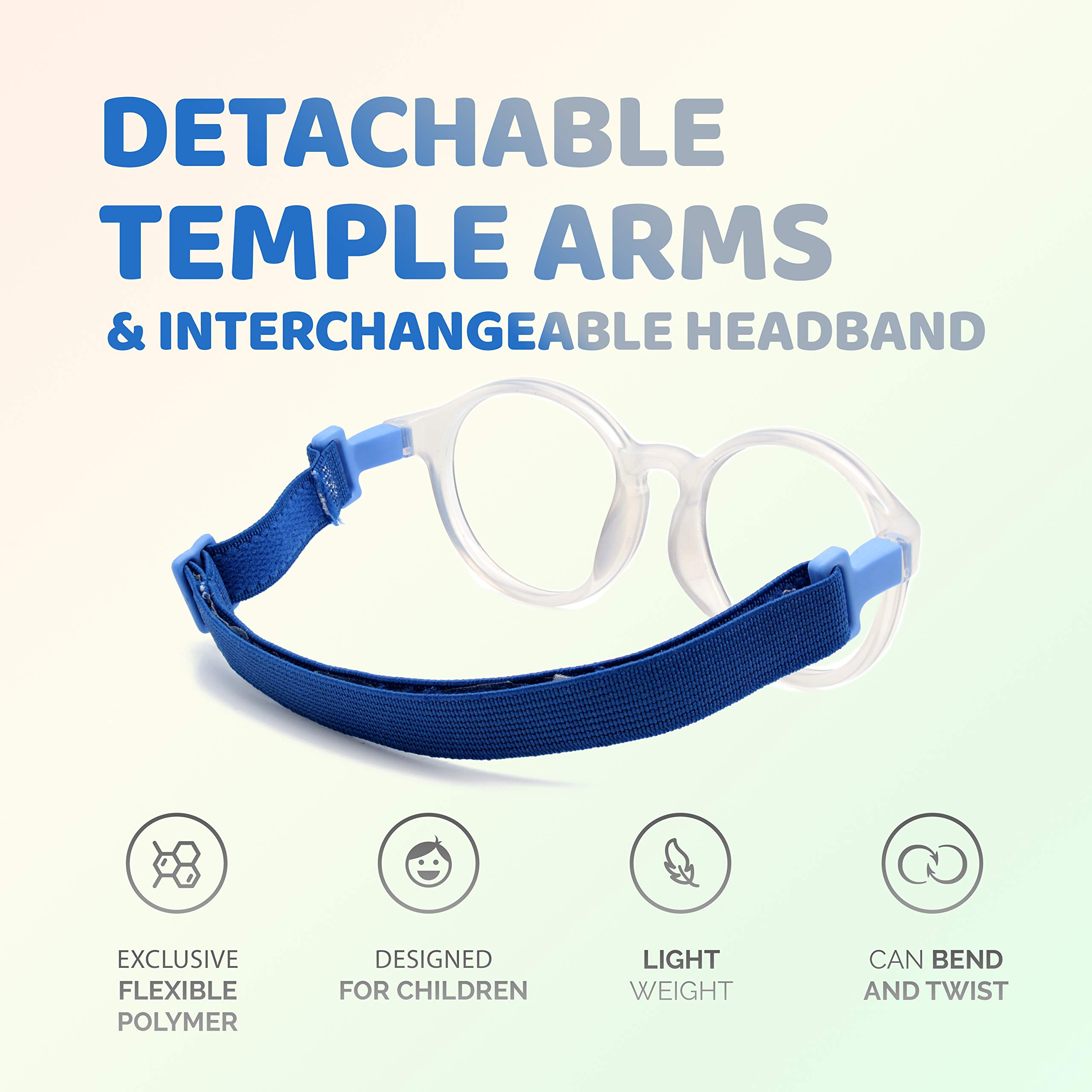 Unbreakable Kids Glasses - Flexible & Durable Children's Eyewear for Active Lifestyles - Perfect for School, Sports & Outdoor Play - Model 3001