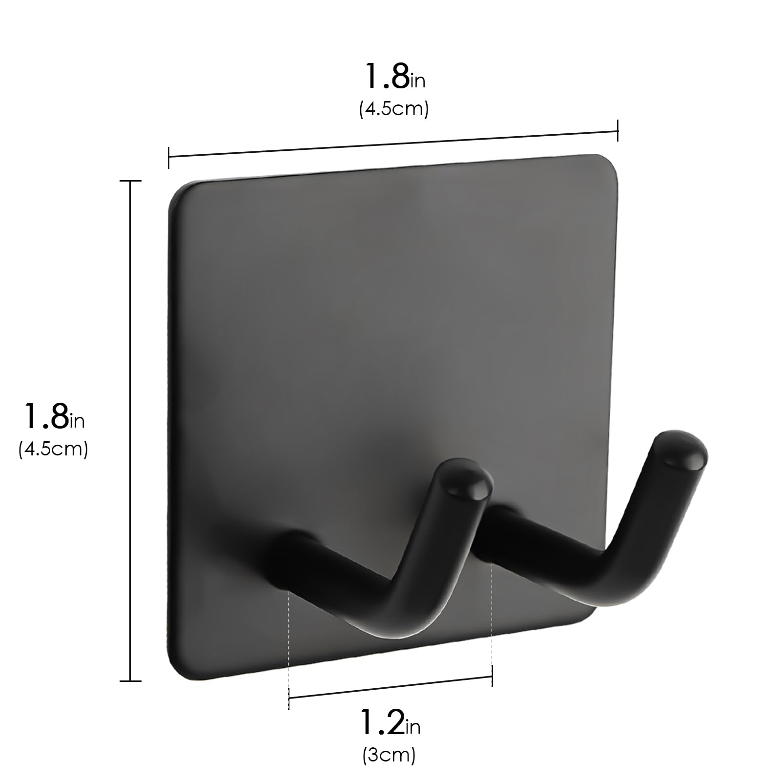 Linkidea 2-Pack Self-Adhesive Razor Holder for Shower - Wall Mount Shaver Hooks Compatible with Gillette Venus Platinum, Fusion 5 Proshield & Mach 3 Classic - Bathroom Organizer (Black) - Perfect for Shower Storage & Razor Organization