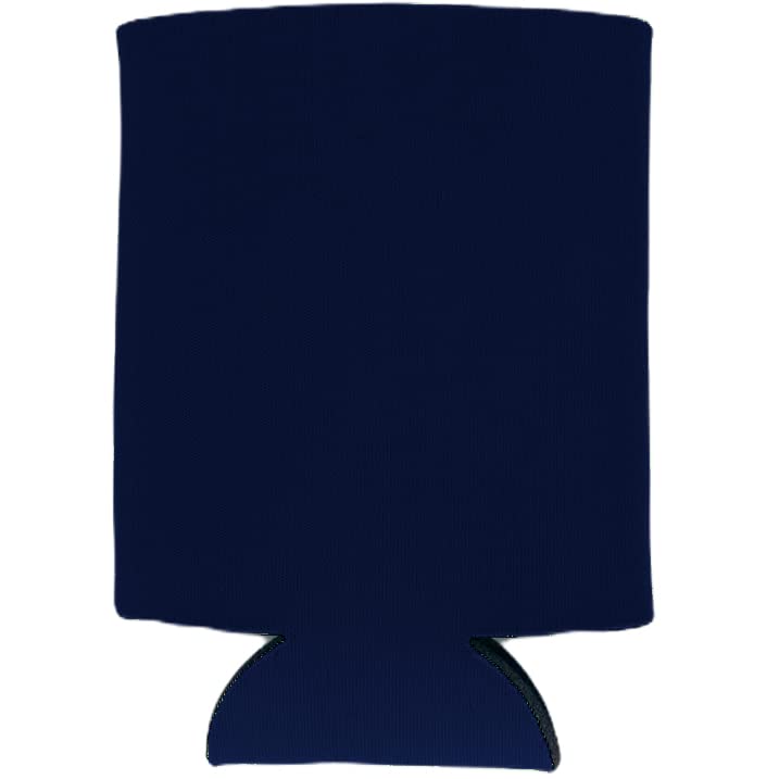 12 Pack Navy Blank Foam Collapsible Can Coolers - Insulated Beer Sleeves for Parties, BBQs, and Outdoor Events - Reusable & Collapsible Design for Easy Storage