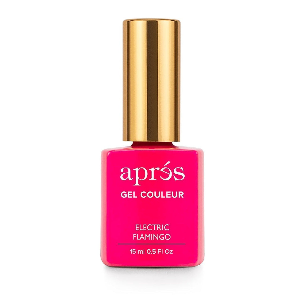 Apres Gel Nail Polish - Electric Flamingo Pink UV LED Soak Off Gel Lacquer | Long Lasting Salon Quality Manicure for Nail Art & Home Use
