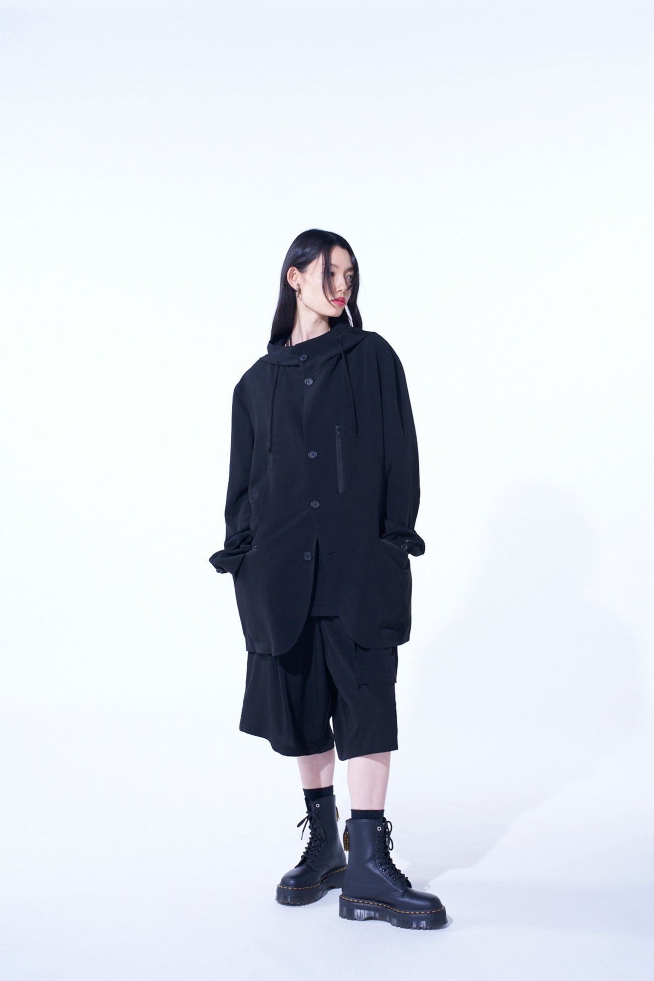 Stylish Crepe de Chine Hooded Jacket for Women - Lightweight & Comfortable Outerwear for Spring & Fall - Perfect for Casual Outings, Travel, and Layering