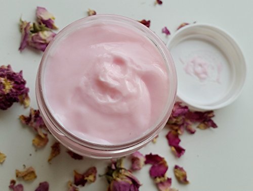 100% Natural Bulgarian Rose Water Moisturizing Body Cream with Real Rose Aroma - Hydrating & Soothing for Dry Skin, Perfect for Daily Skincare & Spa Relaxation