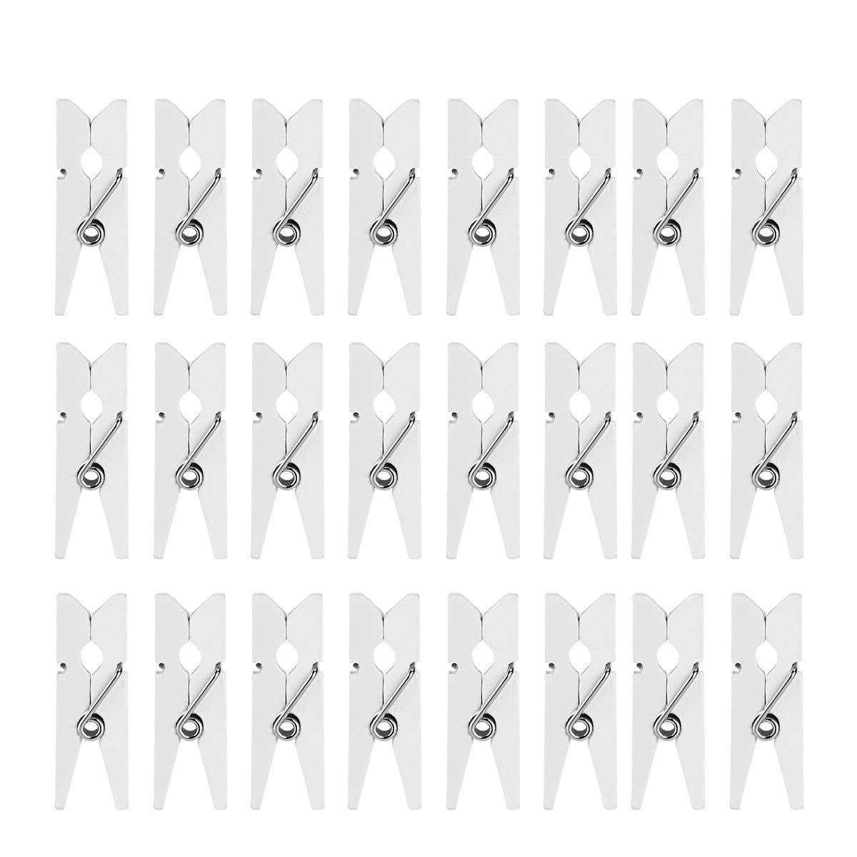 100PCS Mini Wooden Clips - Natural Wood Clothespins for Hanging Photos, Artwork & Crafts - Perfect for DIY Projects, Scrapbooking & Home Decor