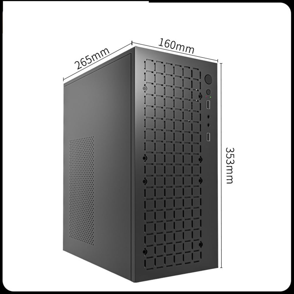 VENECA Compact Mini ITX/M-ATX PC Case with USB 2.0 Ports - Supports SSD & 3.5