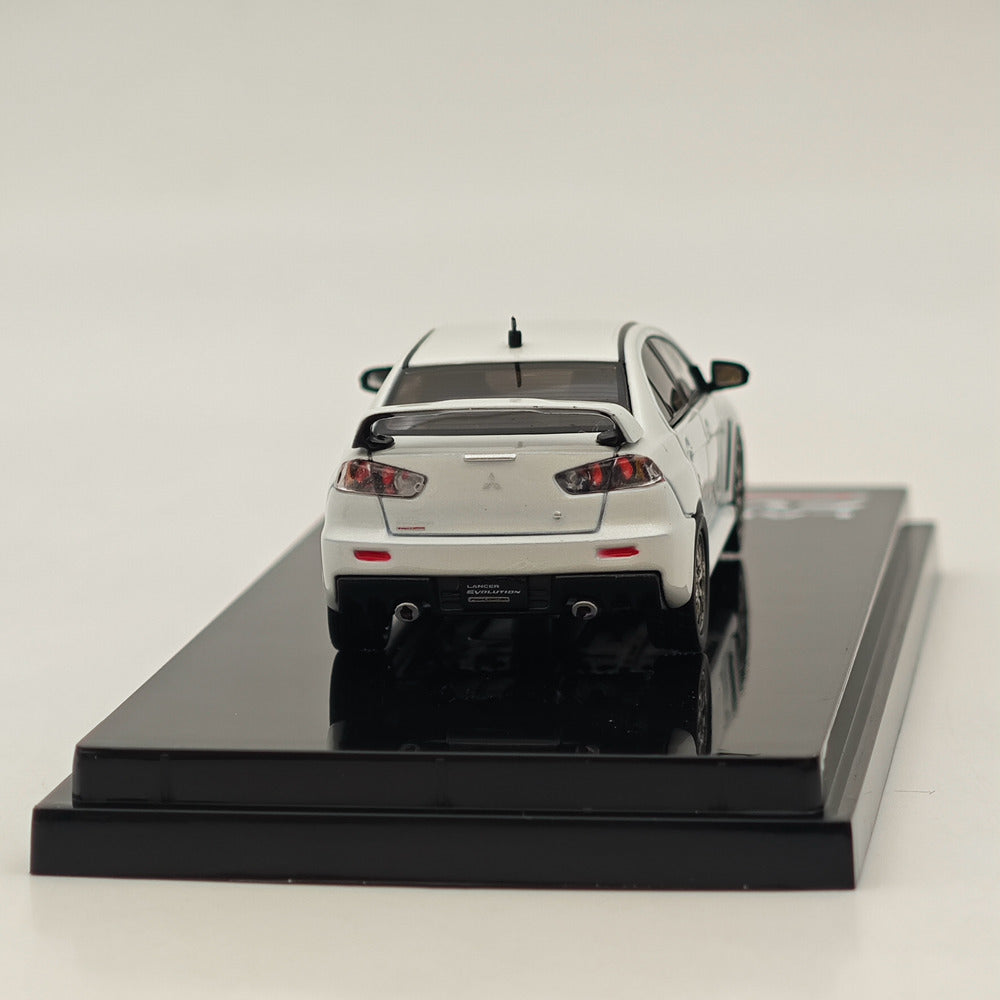 1/64 Mitsubishi Lancer Evolution X Final Edition Diecast Model Car - White HJ642053AWP - Collectible Scale Replica for Display & Racing Enthusiasts